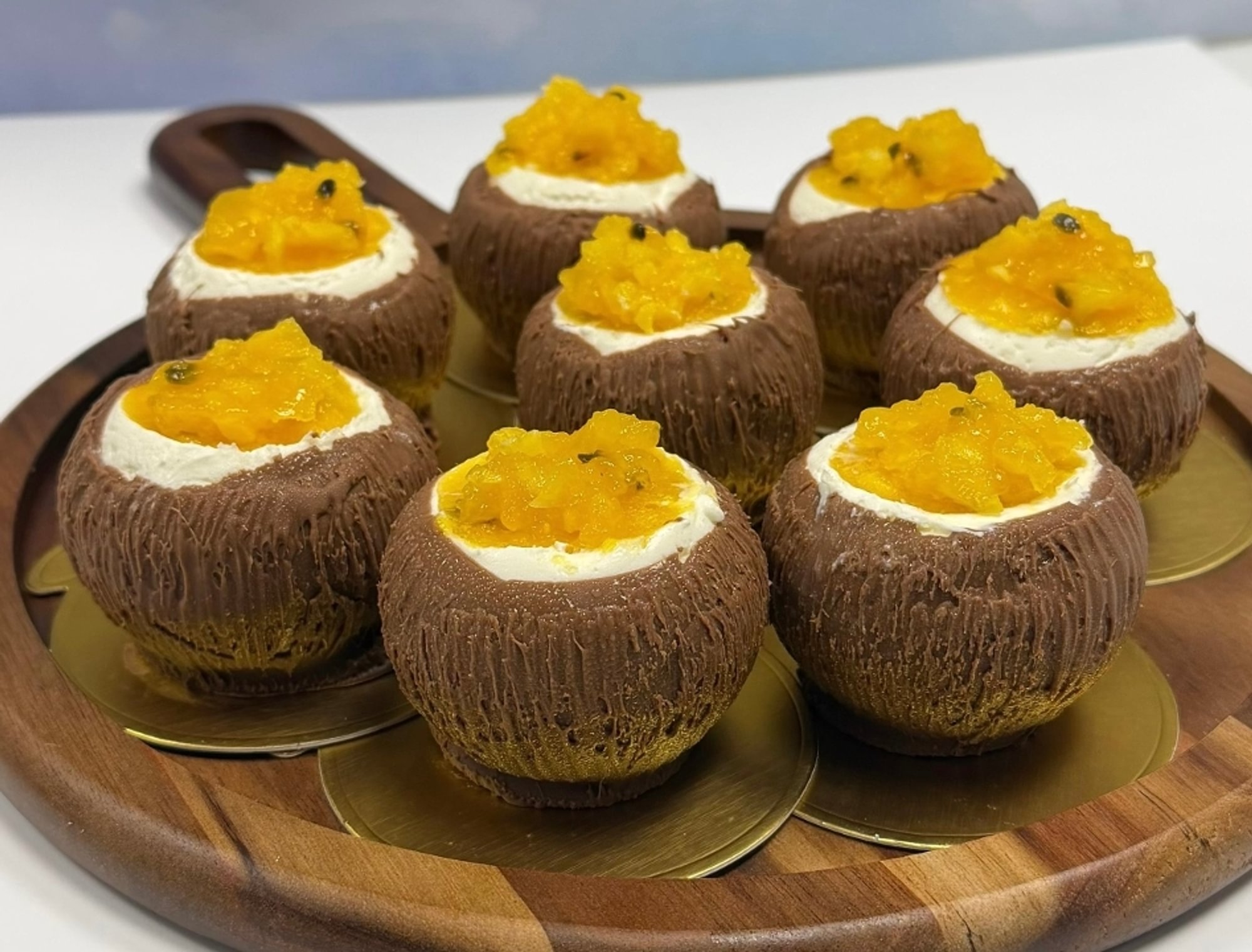 Coconut Pineapple Mousse cake