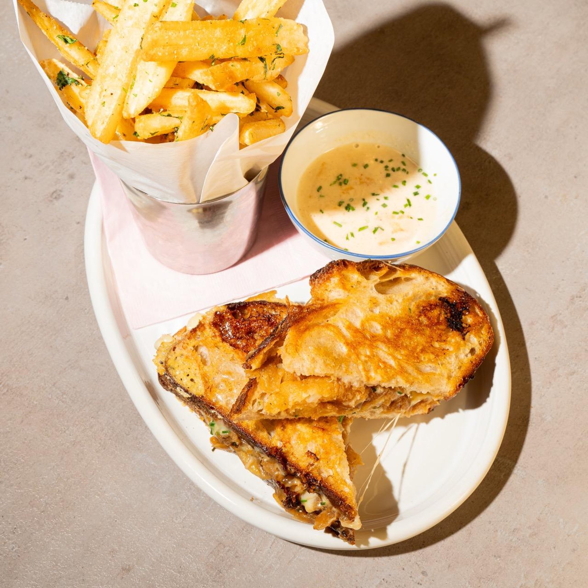 French Onion Grilled Cheese
