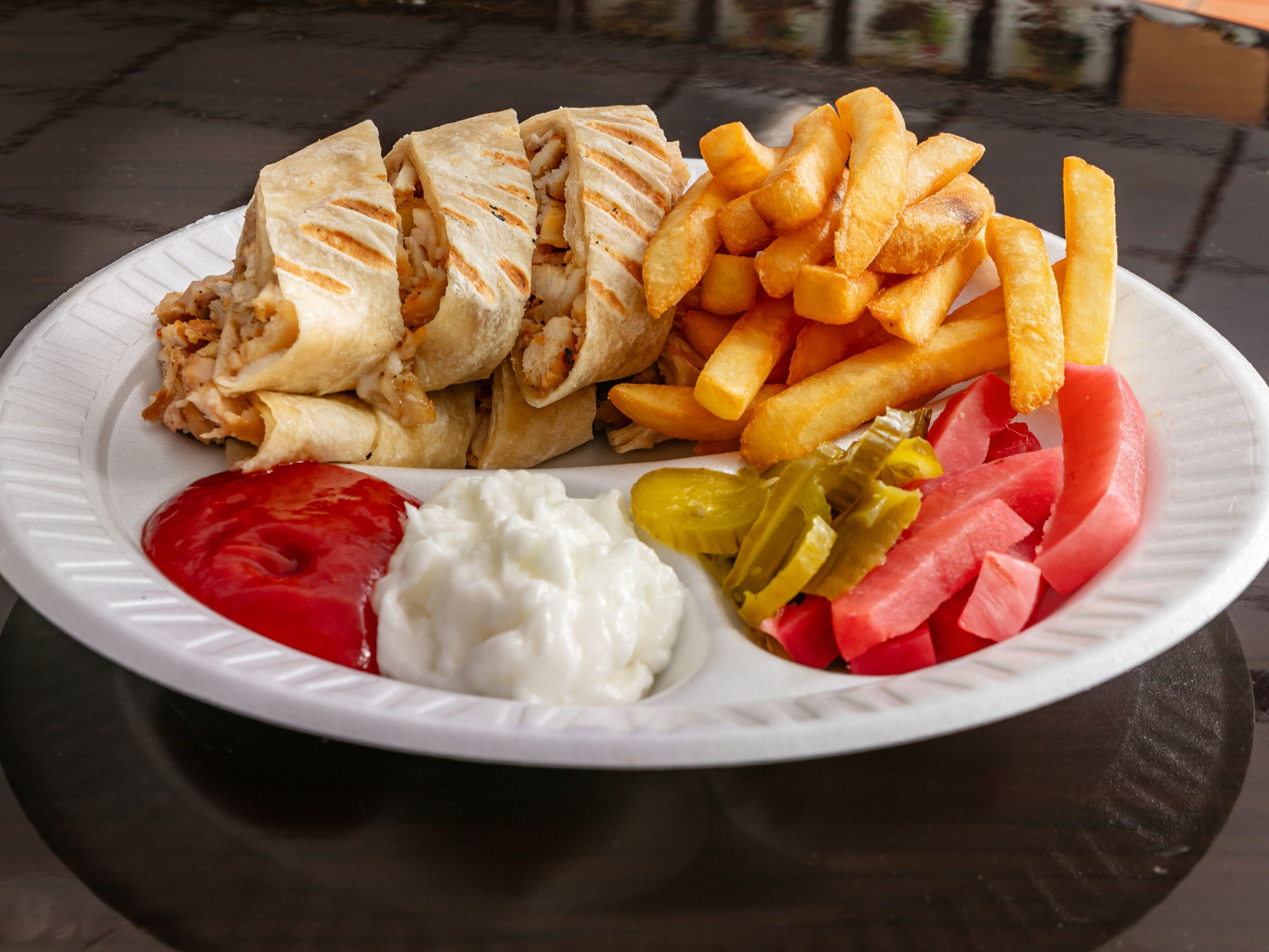 Chicken Shawarma Araby Plate