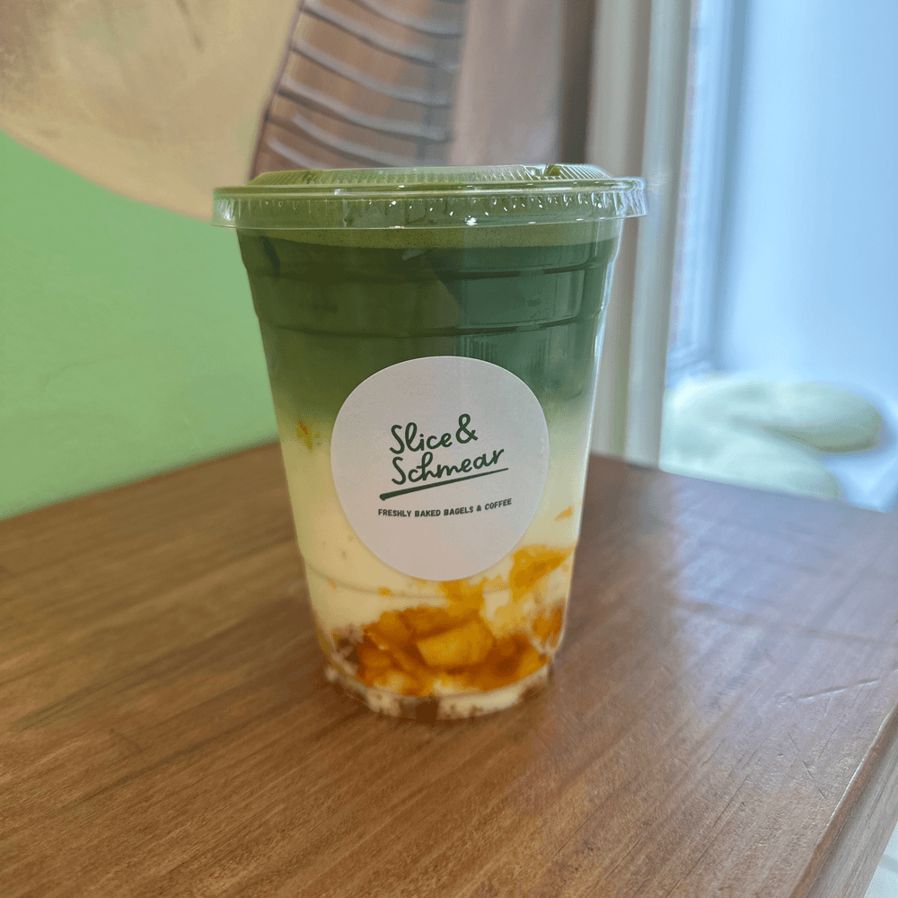 Iced Mango Matcha Latte