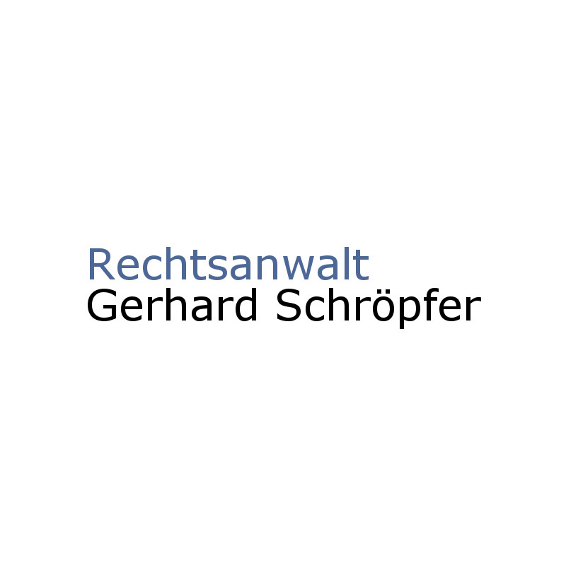 Logo von Rechtsanwalt Gerhard Schröpfer