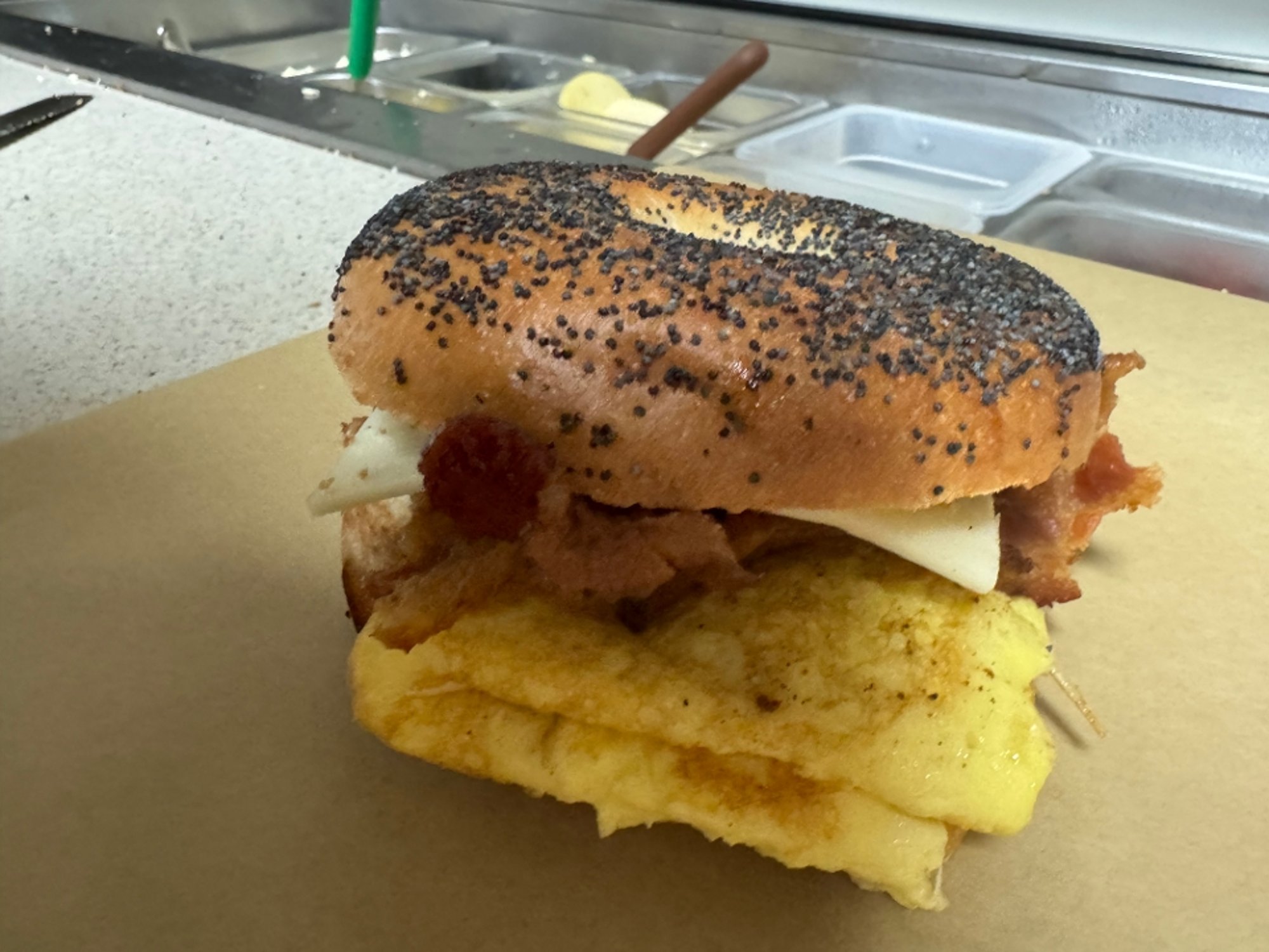 Bacon Egg & Cheese Plain Bagel Meal