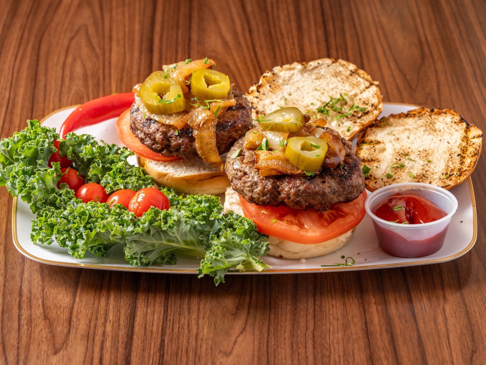 Beef Burger Platter (2 Pieces)