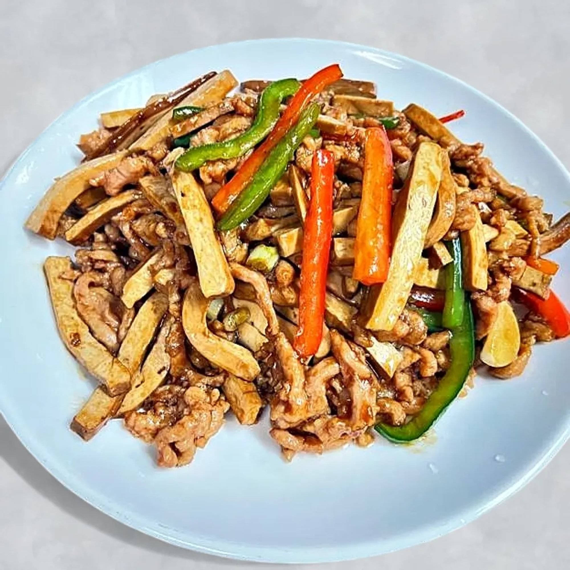 Shredded Pork with Extra Firm Tofu 香干肉丝