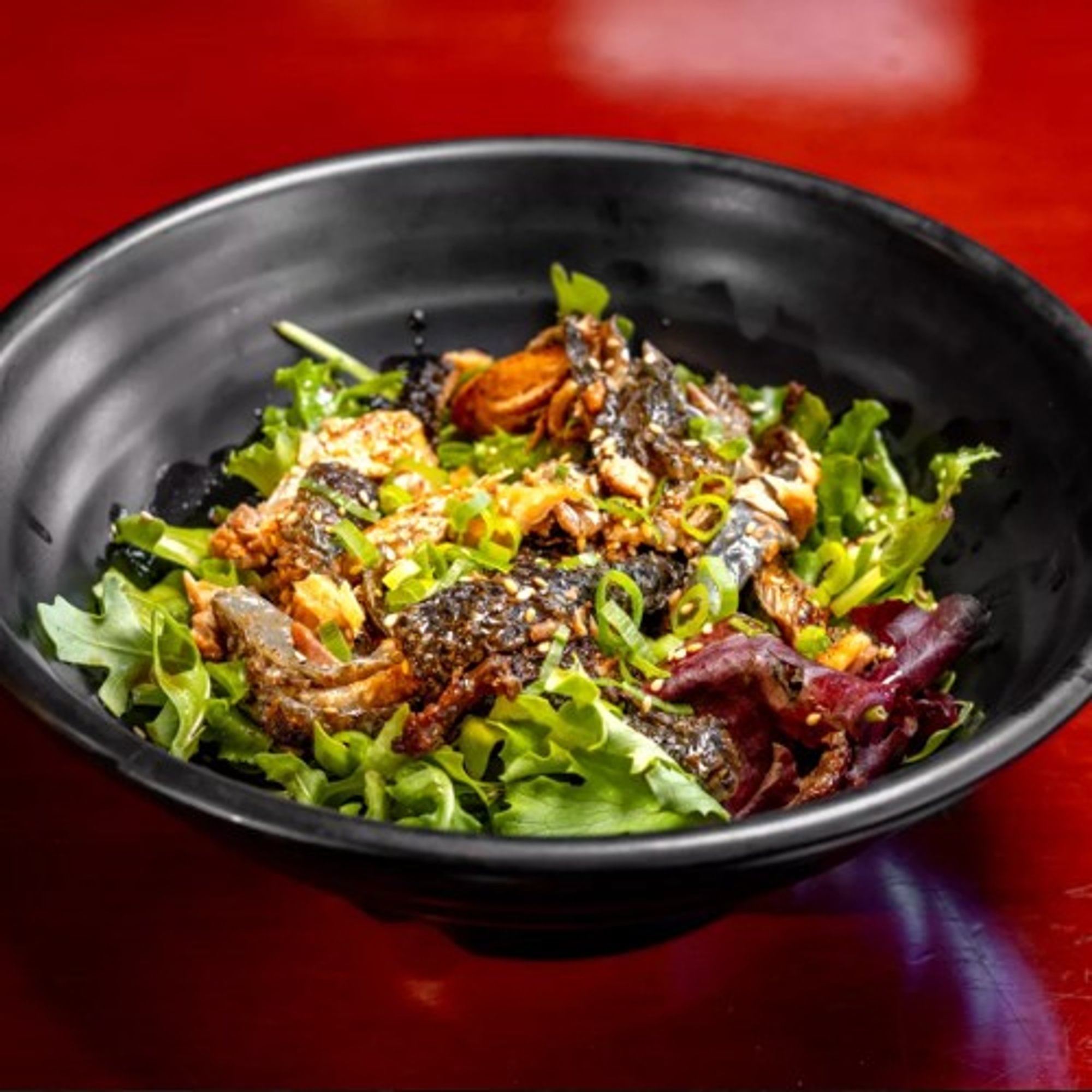 Salmon Skin Salad