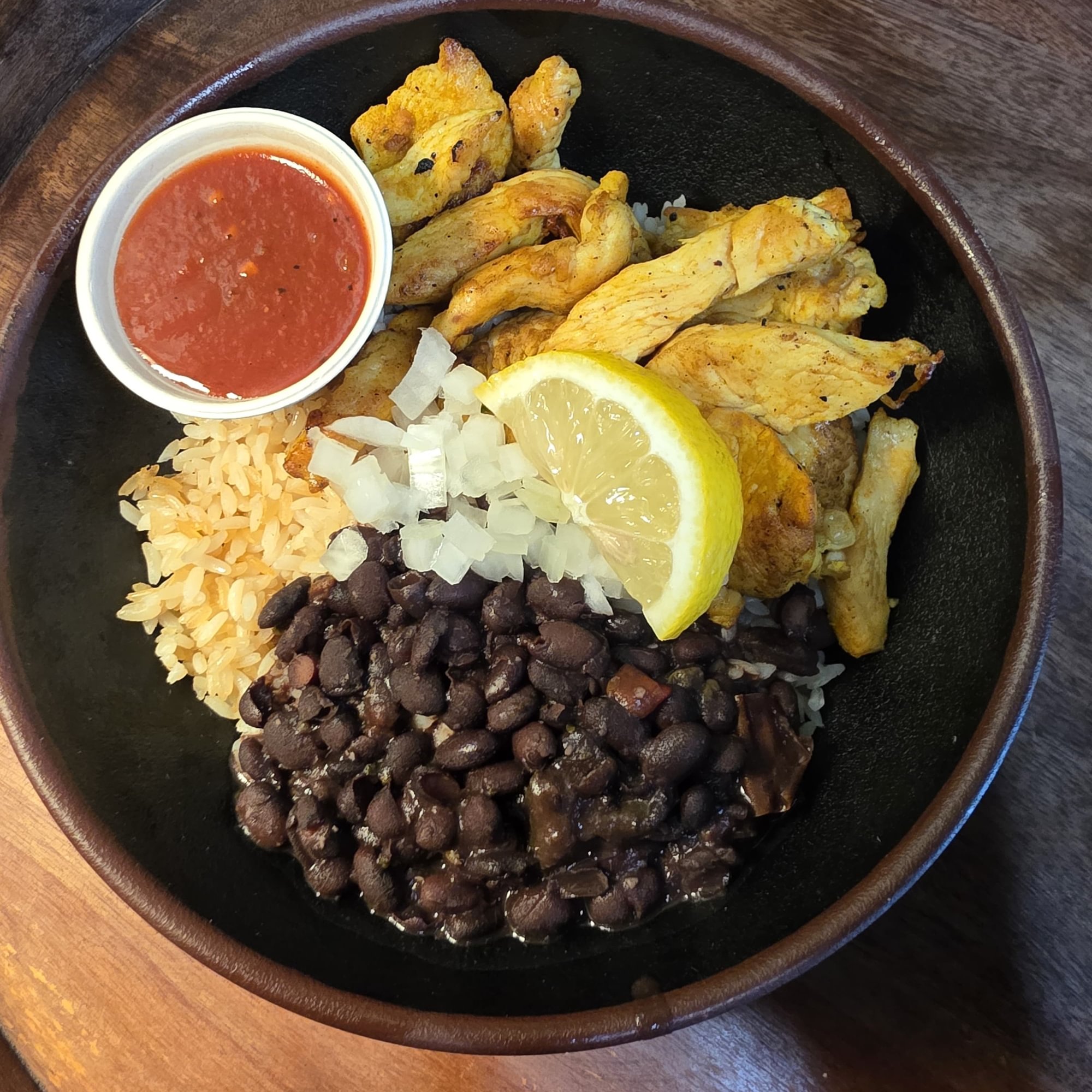 Grilled Chicken Over Rice