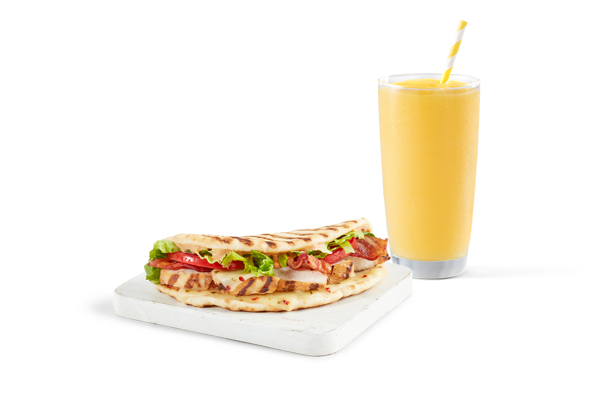 SMOOTHIE AND A FLATBREAD