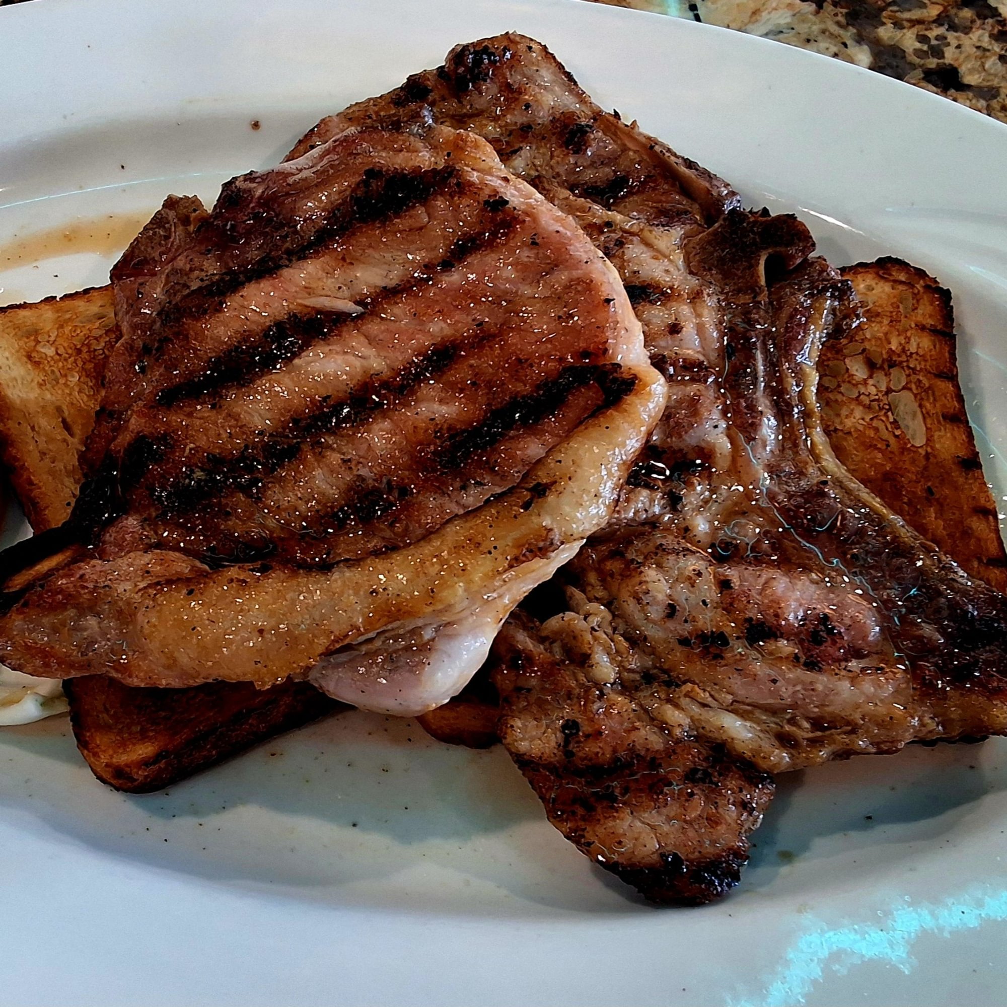 Broiled Center Cut Pork Chops