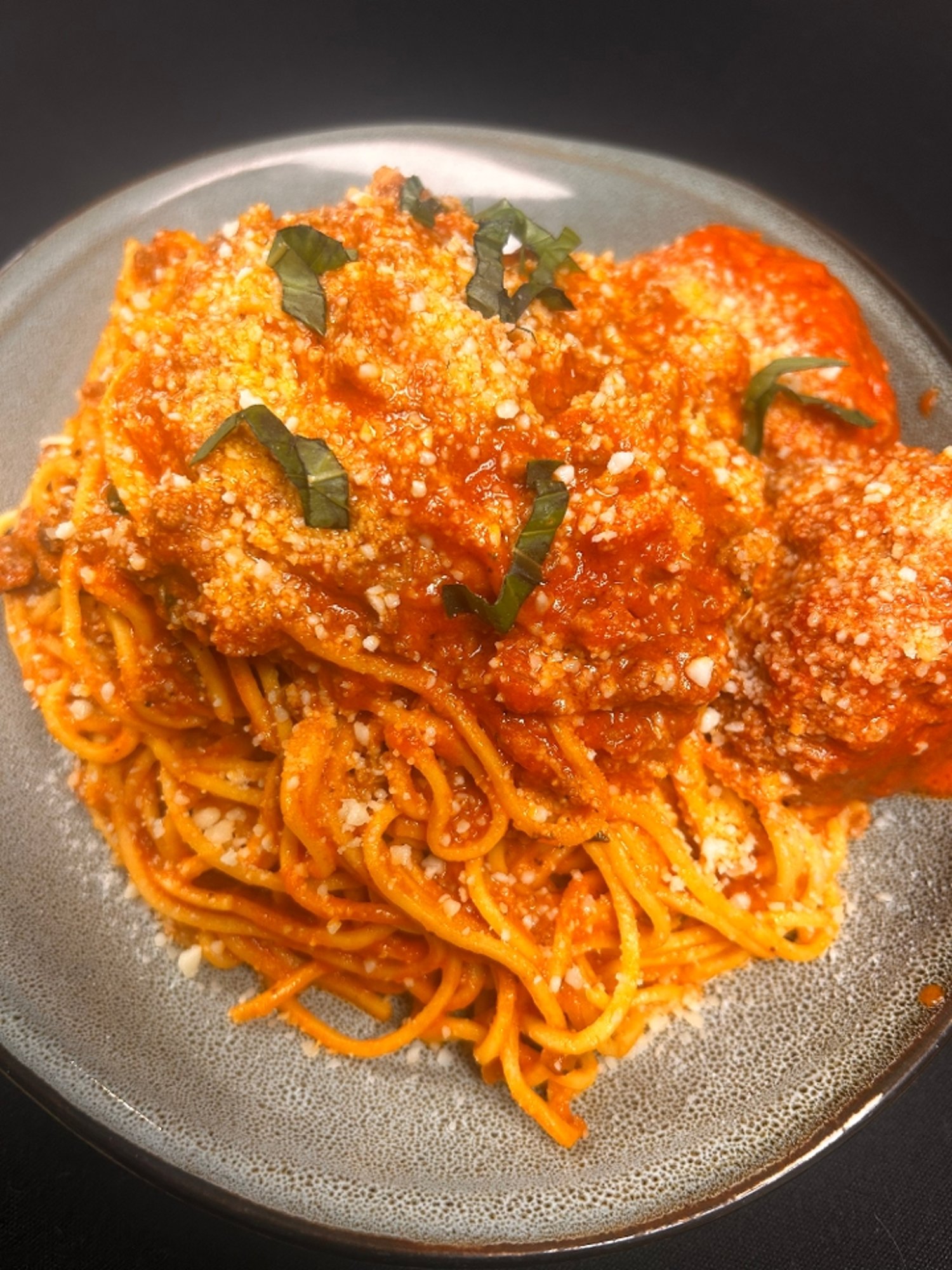 Spaghetti Bolognese with Meatballs