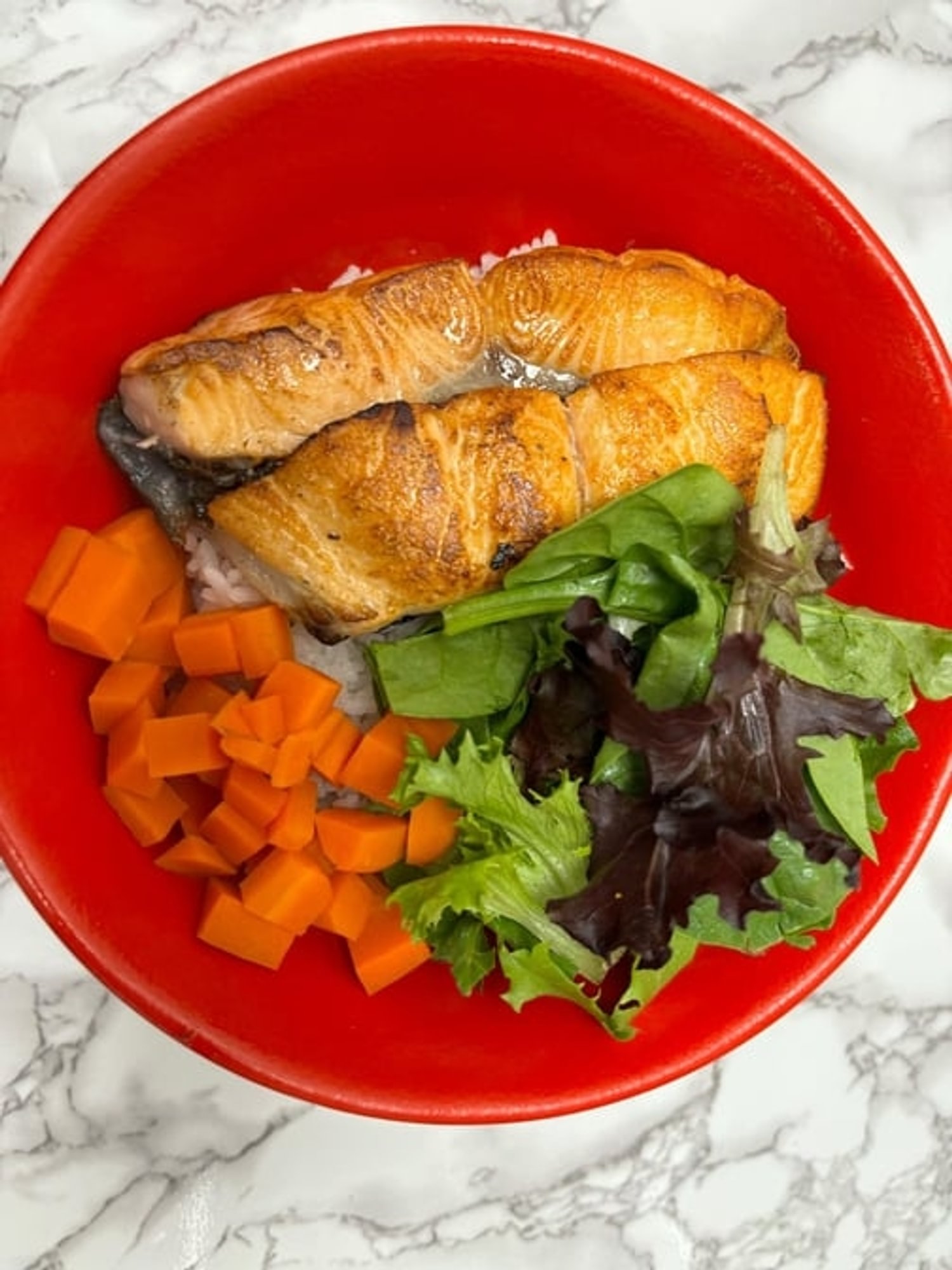 Garlic Salmon Bowl