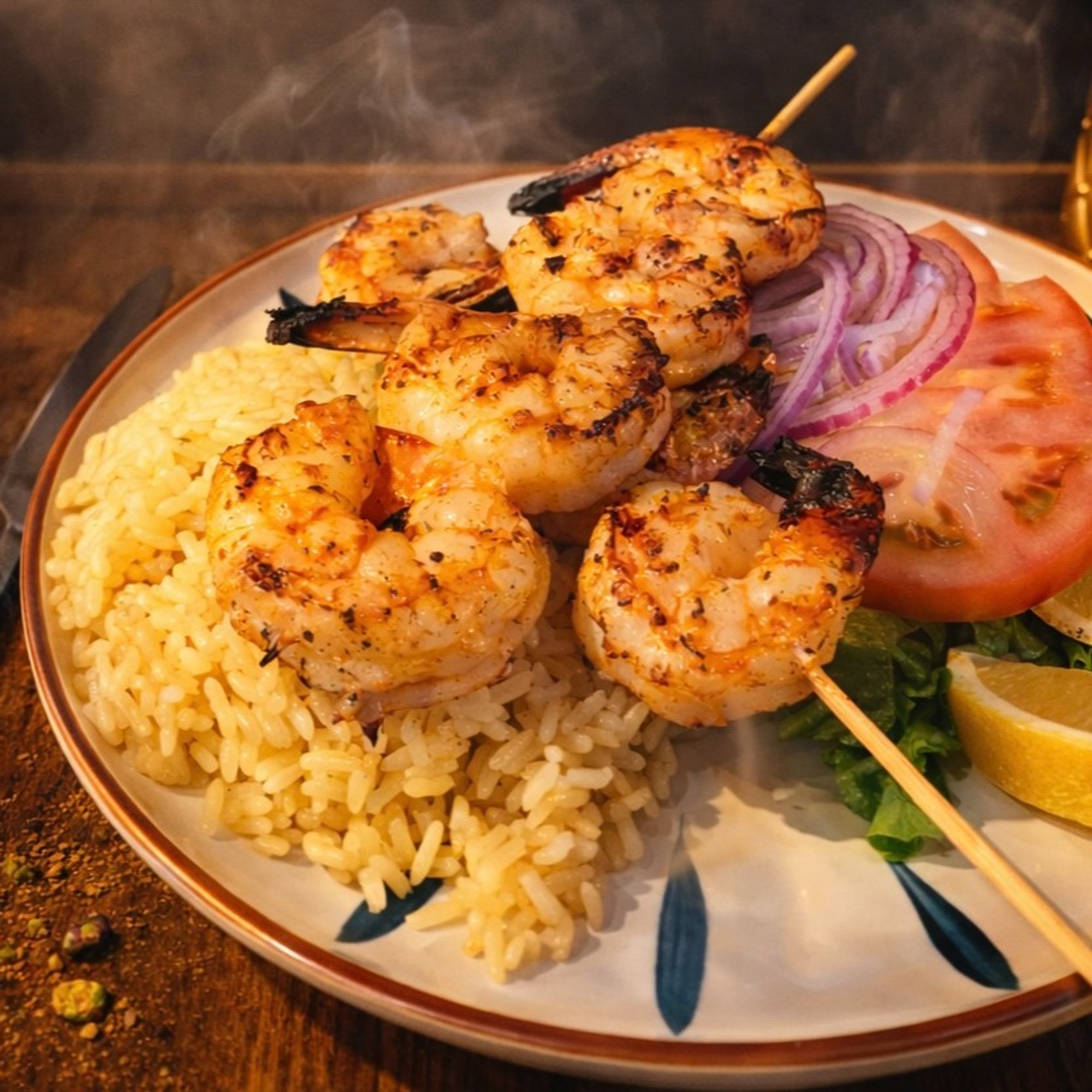 Shrimp Souvlaki