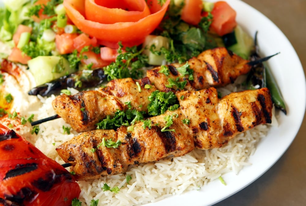 1A. Grilled Chicken Kabob