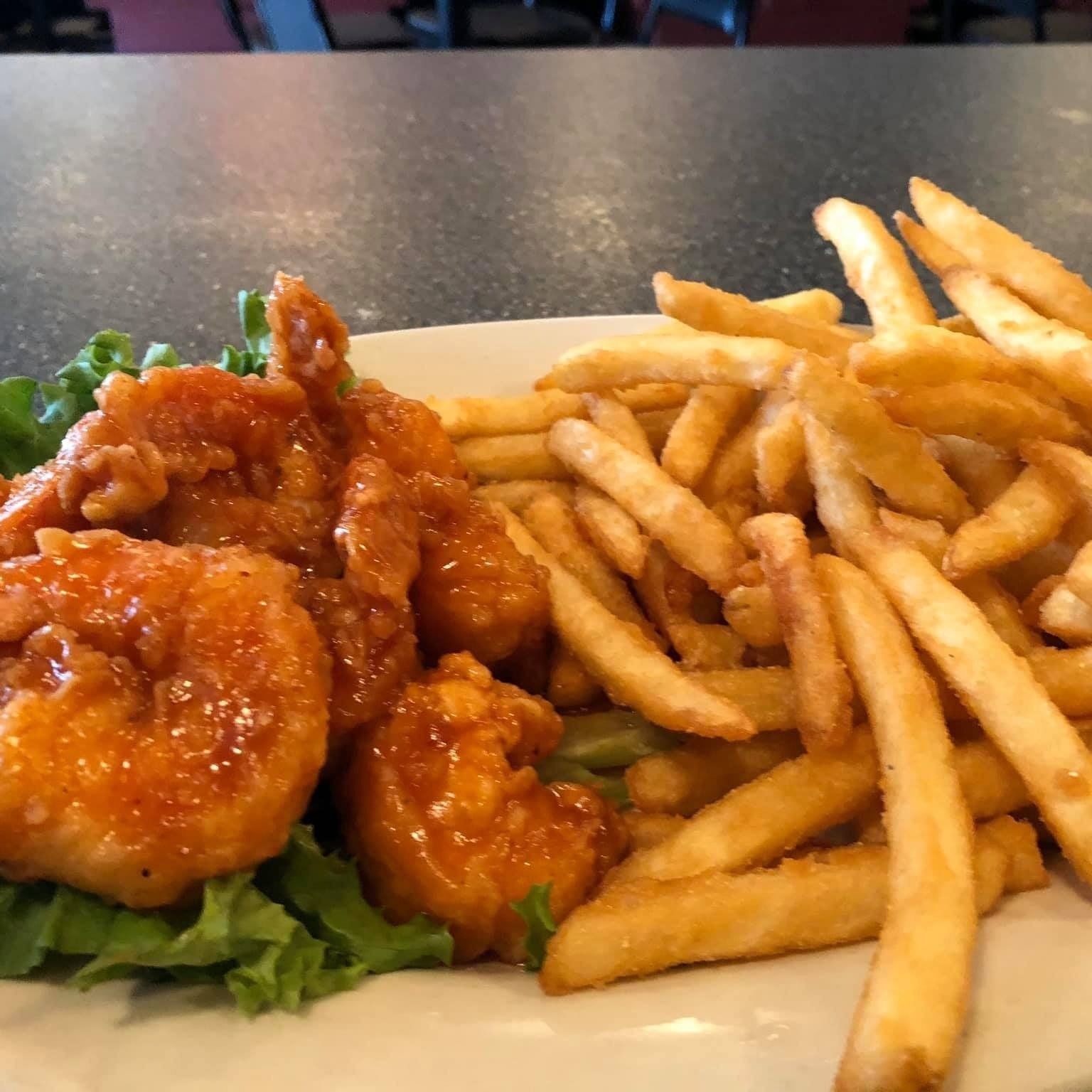 (9) Jumbo Fried Shrimp with fries