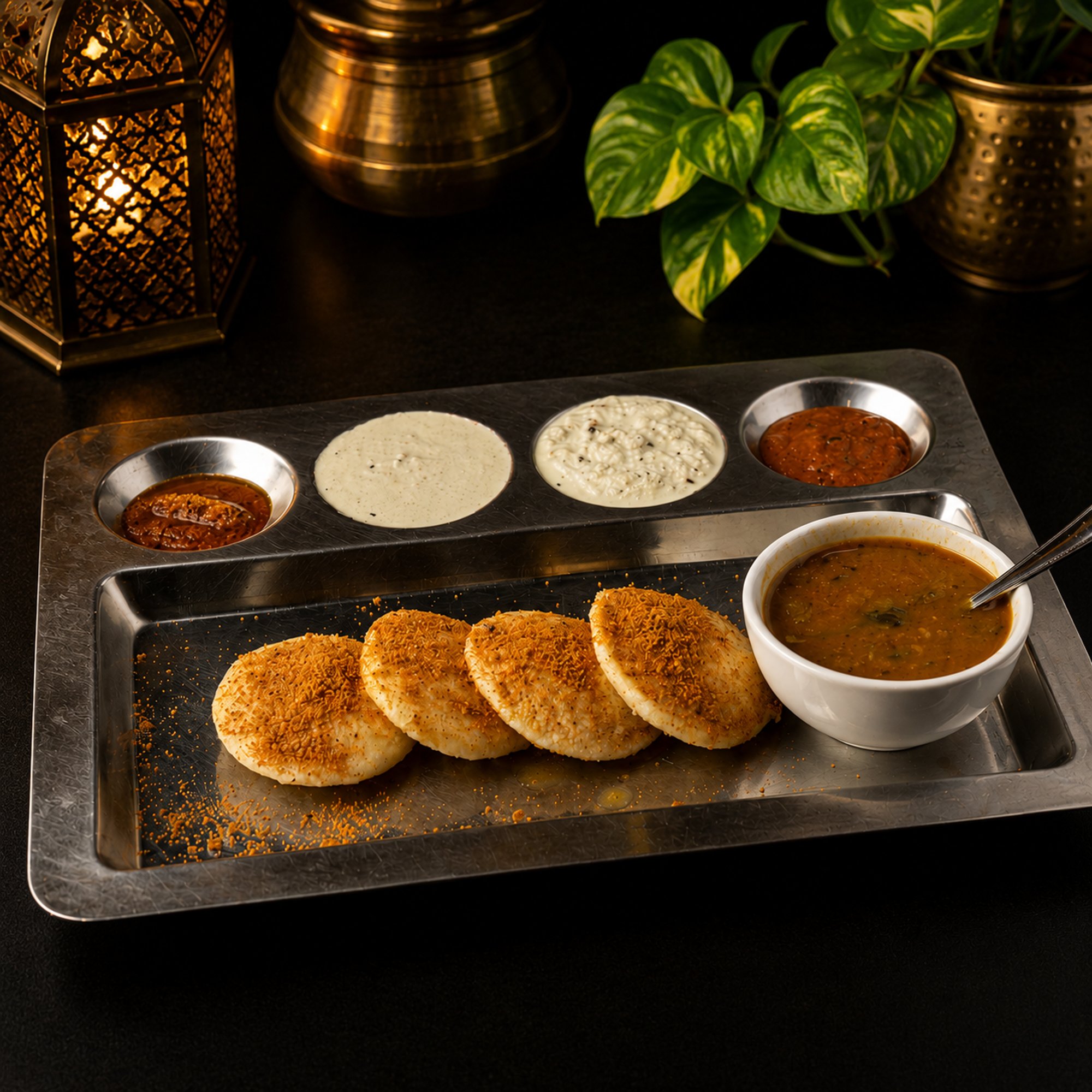 Ghee Karam Idli (4 pcs)