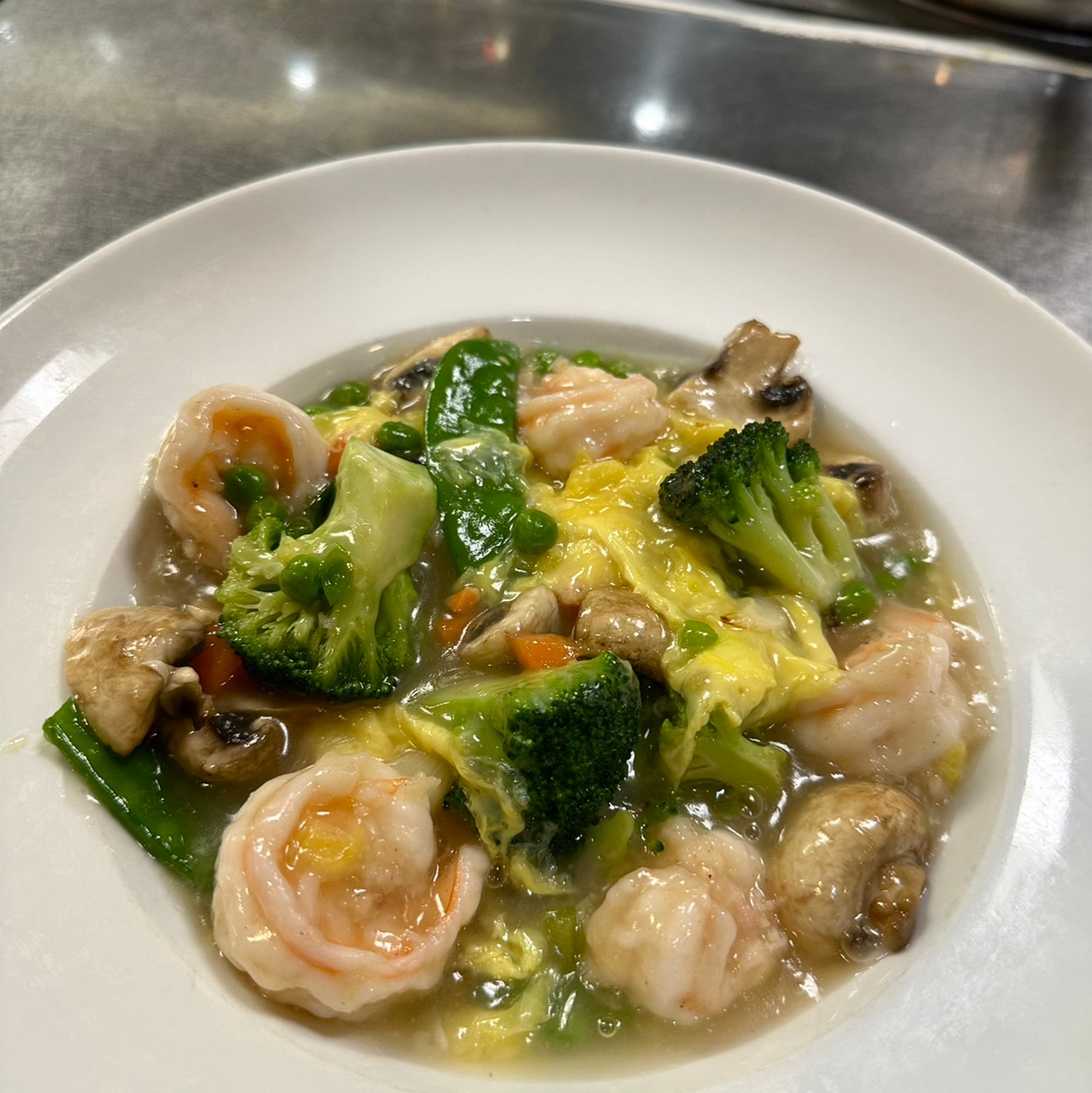 Shrimp w/ Lobster Sauce Dinner