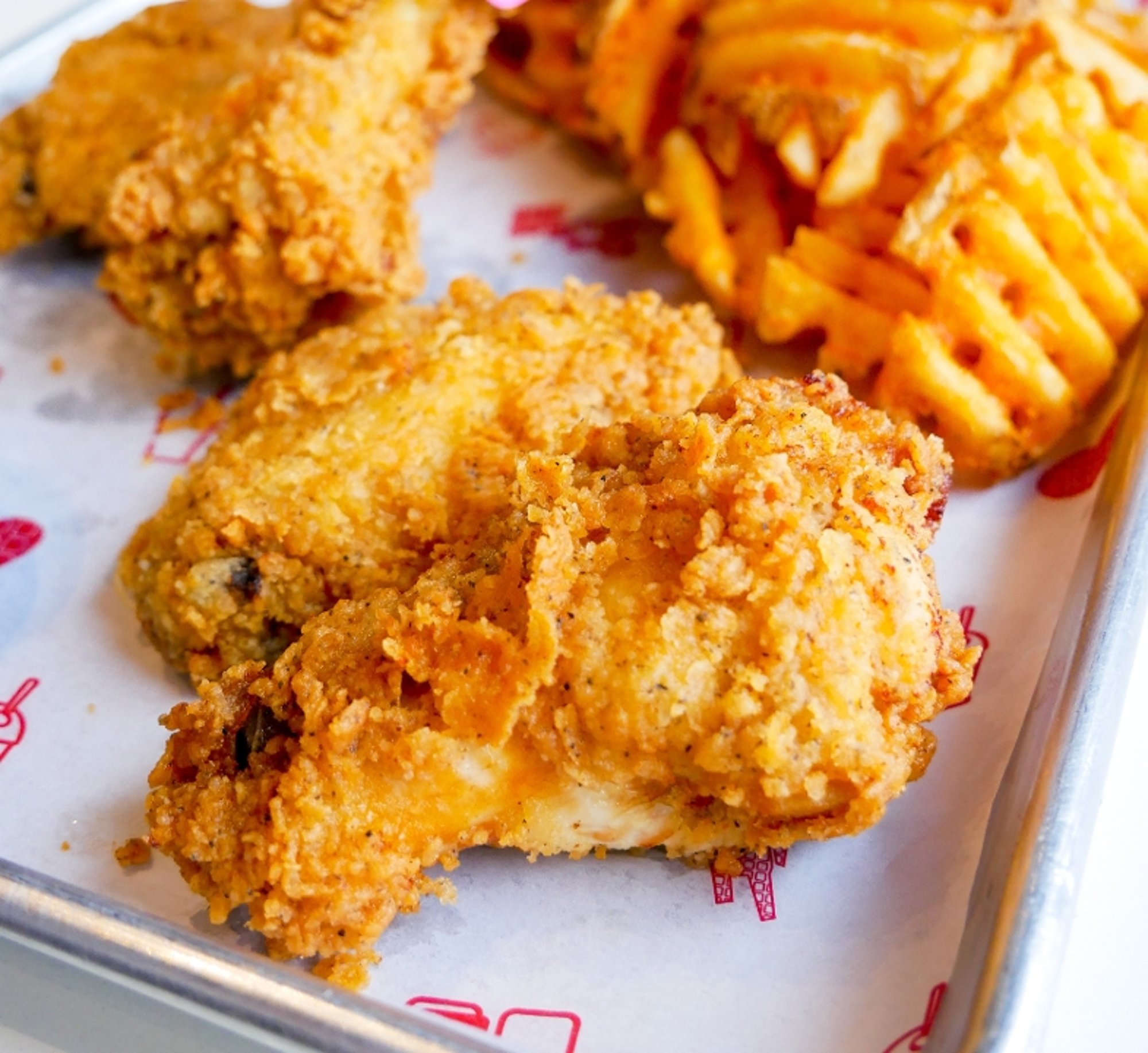 Wings & Waffle Fries