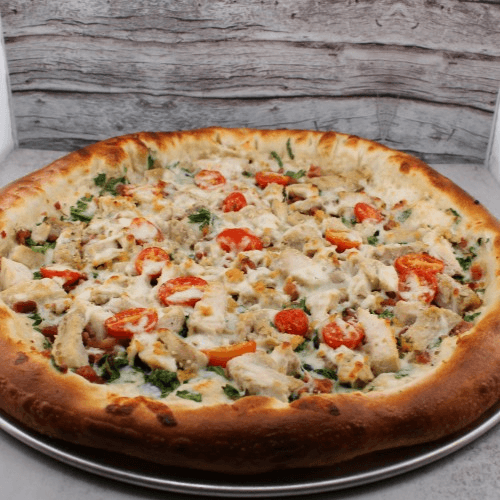 Chandler's Chicken Alfredo Pizza