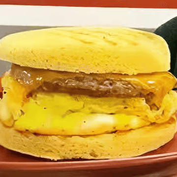 Keto Breakfast Sandwich on Almond Flour Bread