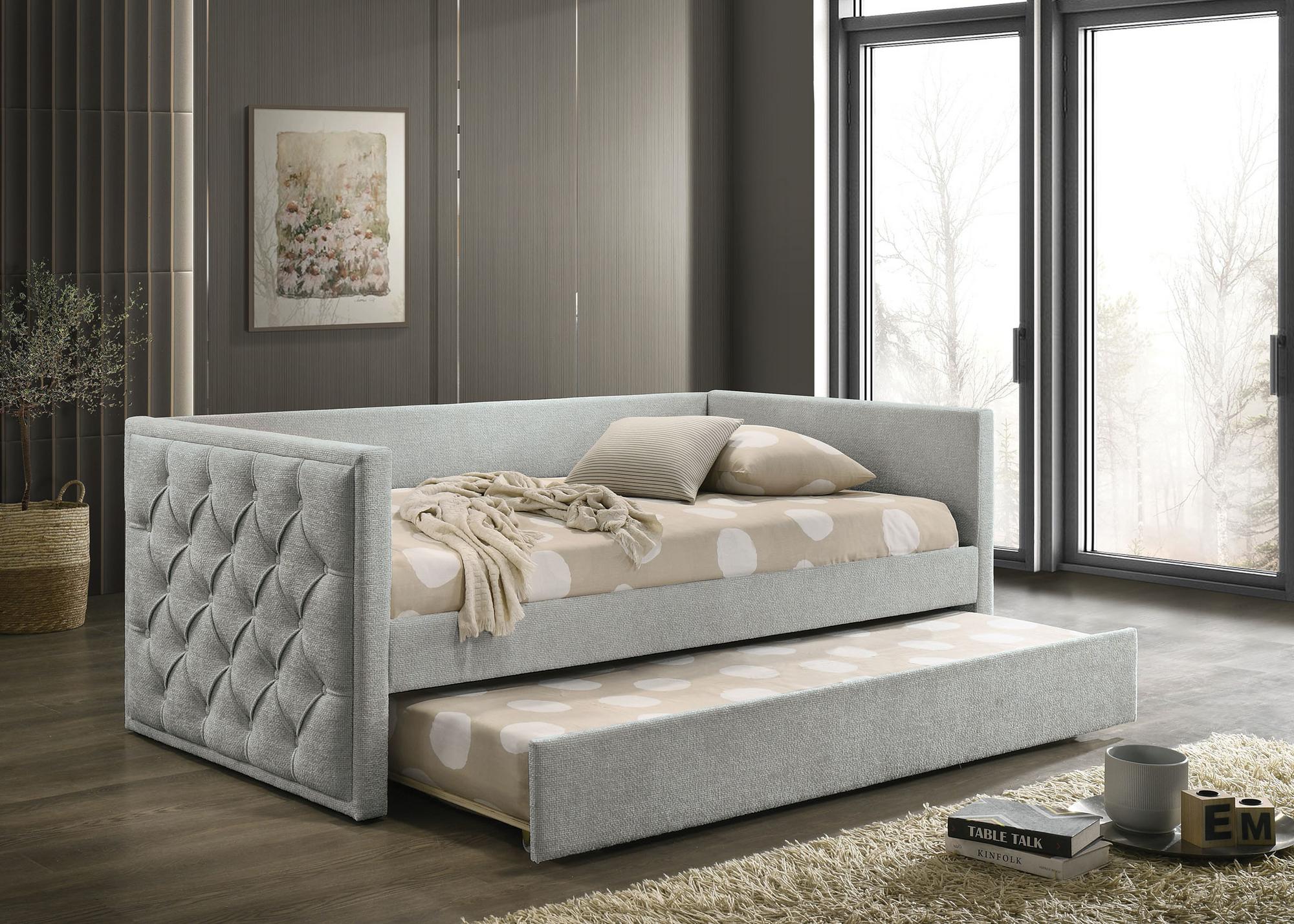 Renzi Daybed w/ Trundle - Gray