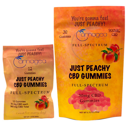 Full Spectrum Just Peachy CBD Gummies – 30mg For Stress Relief & Relaxation