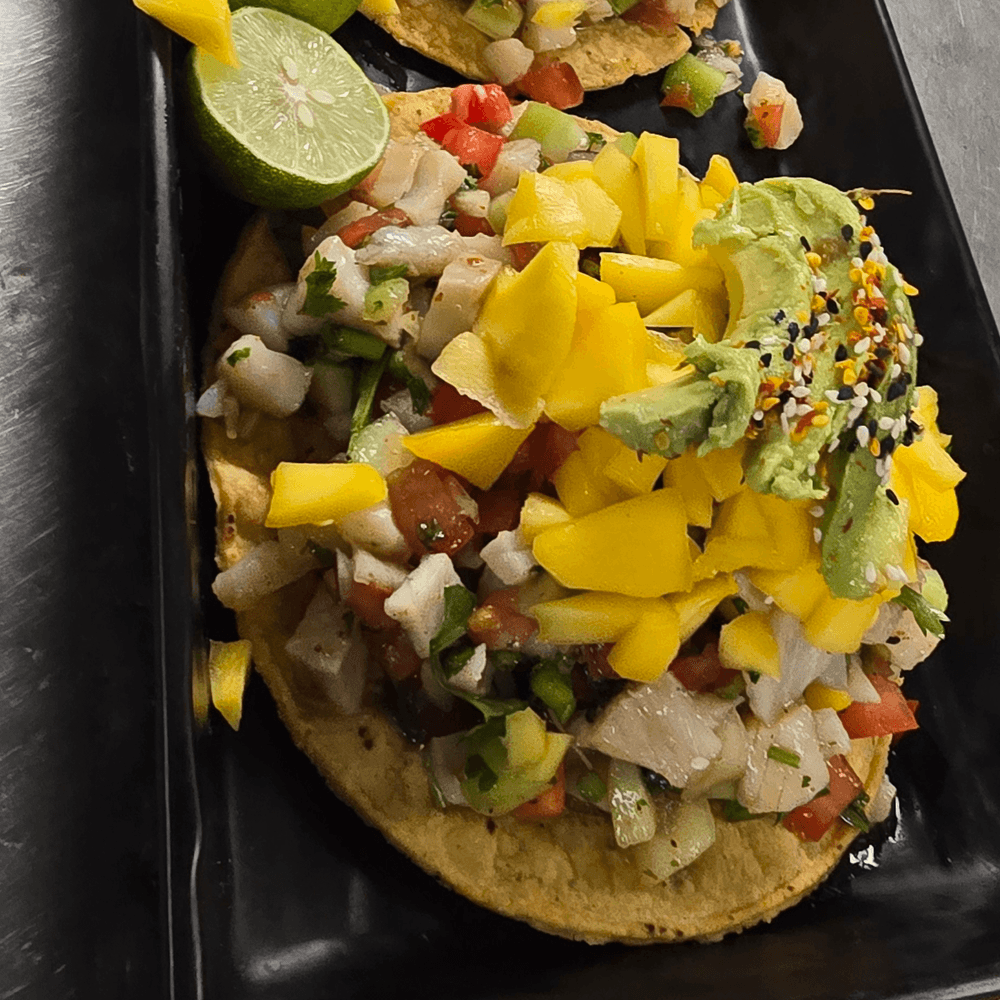 Tostadota Ceviche Camaron Con Mango