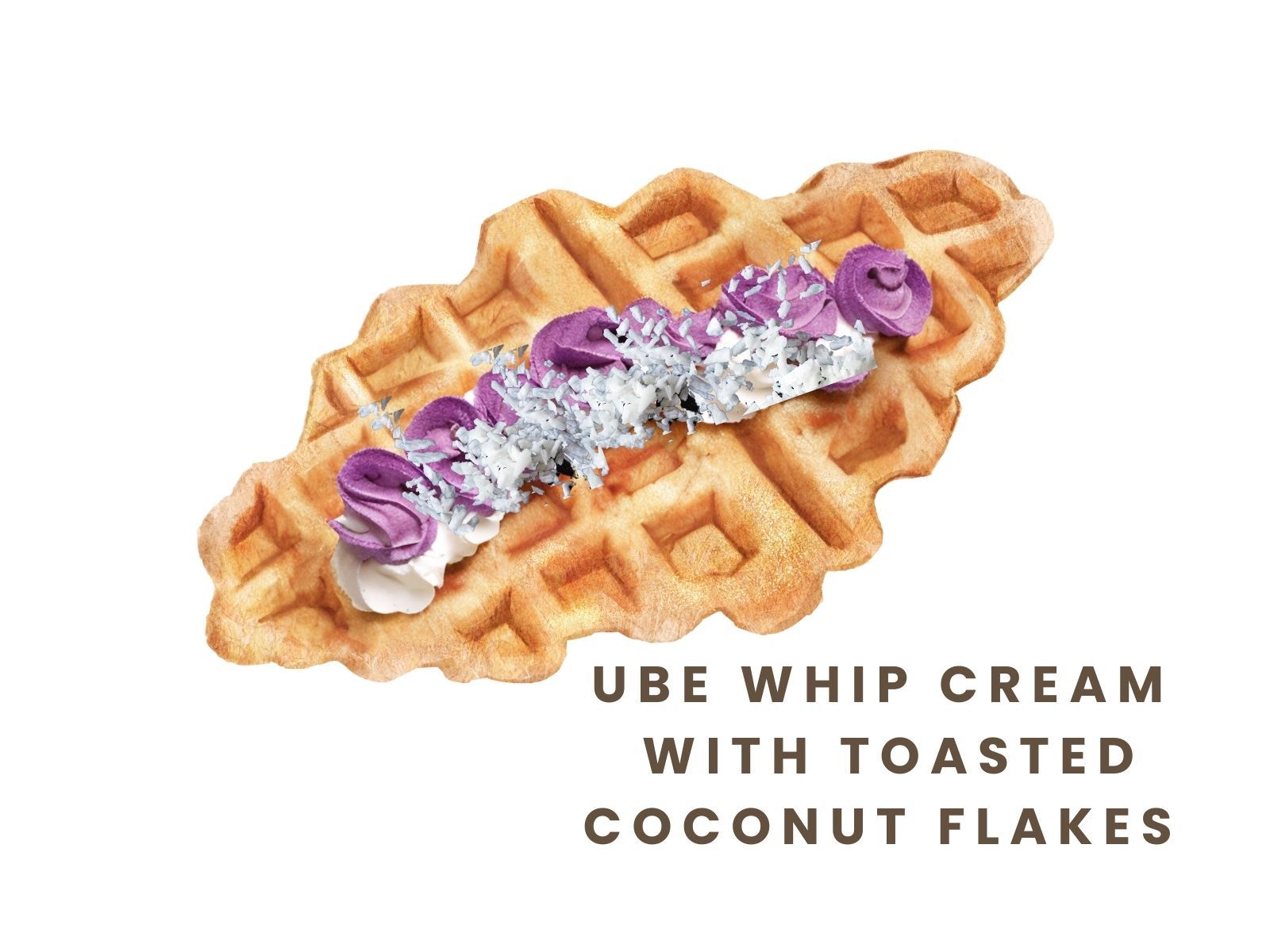 Ube Coconut Cream Croffle