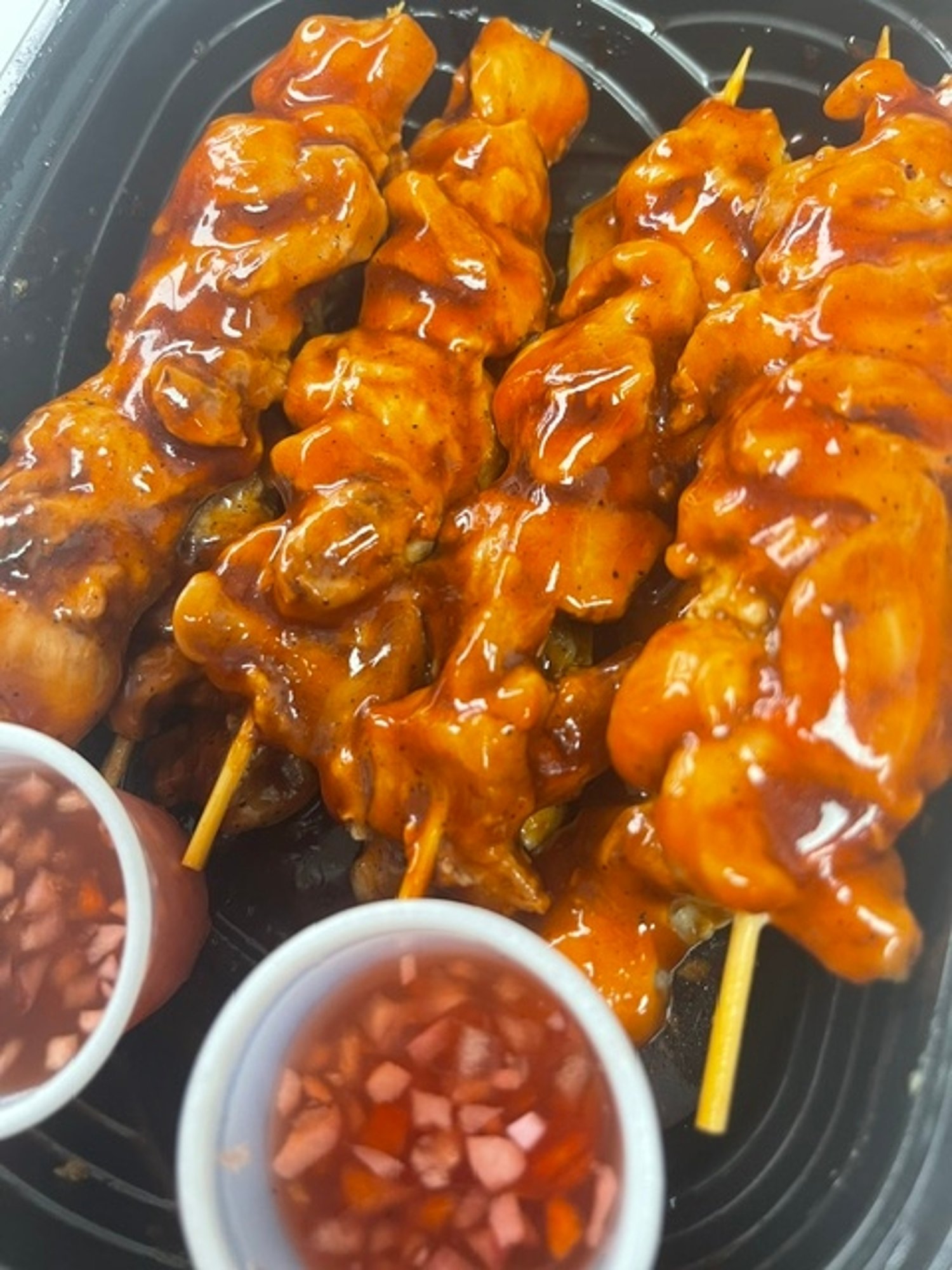 1 Dozen Chicken BBQ  stick (FREE 3 Pork Veggies Eggroll)