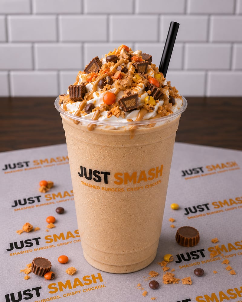 Peanut Butter Butterfinger Reese's Milkshake