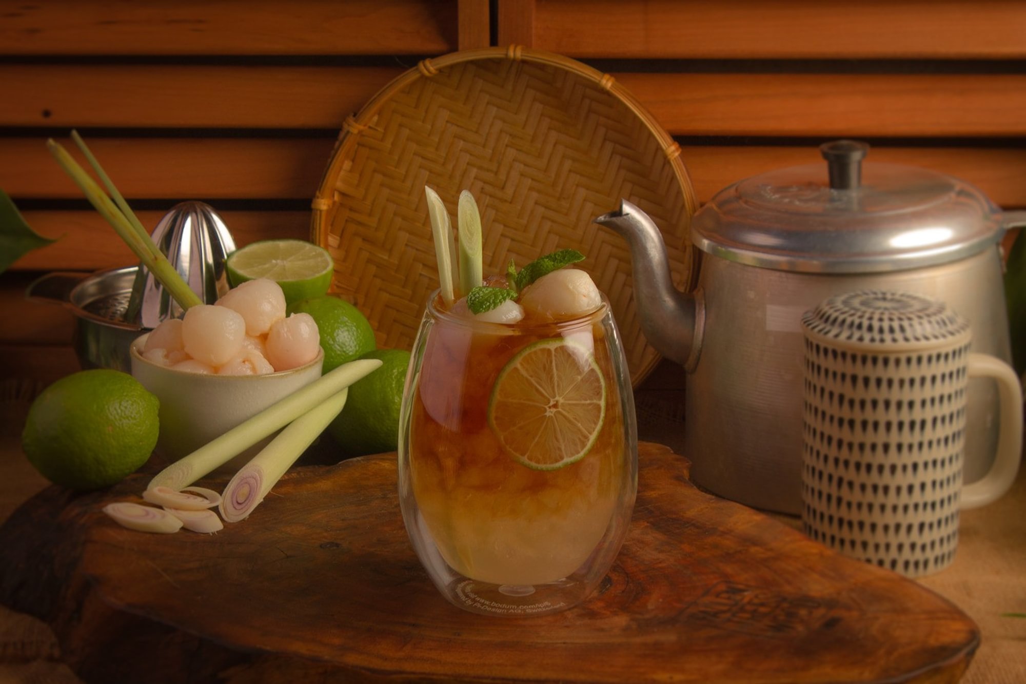 Lychee-Lemon Lemongrass Tea / Trà Chanh Sả Vải