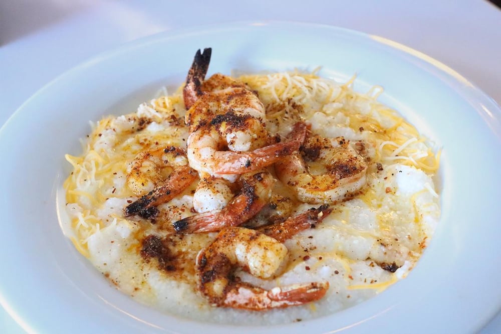 .Cajun Shrimp and Grits