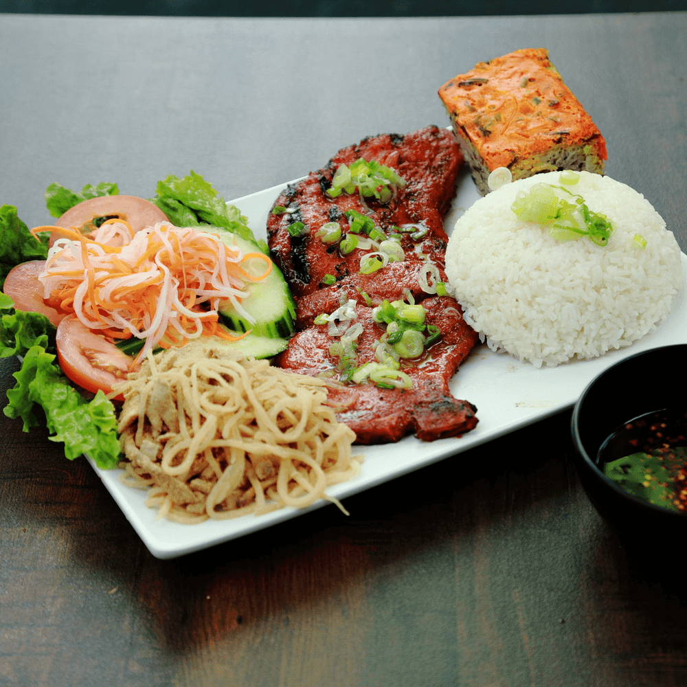 Vr3.Rice Platter Of Grilled Pork Chop