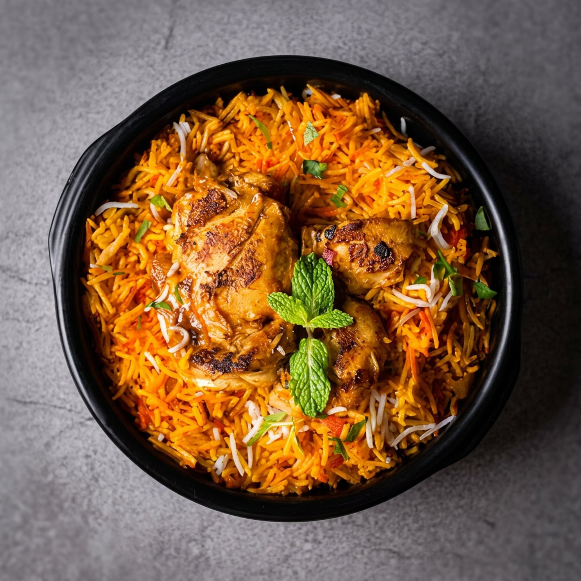 Goat Fry Biryani/Pulao