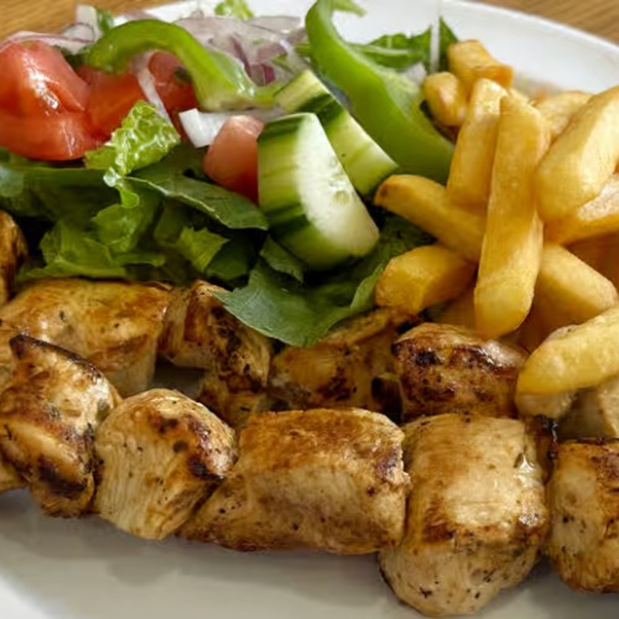 Pork Souvlaki Platter