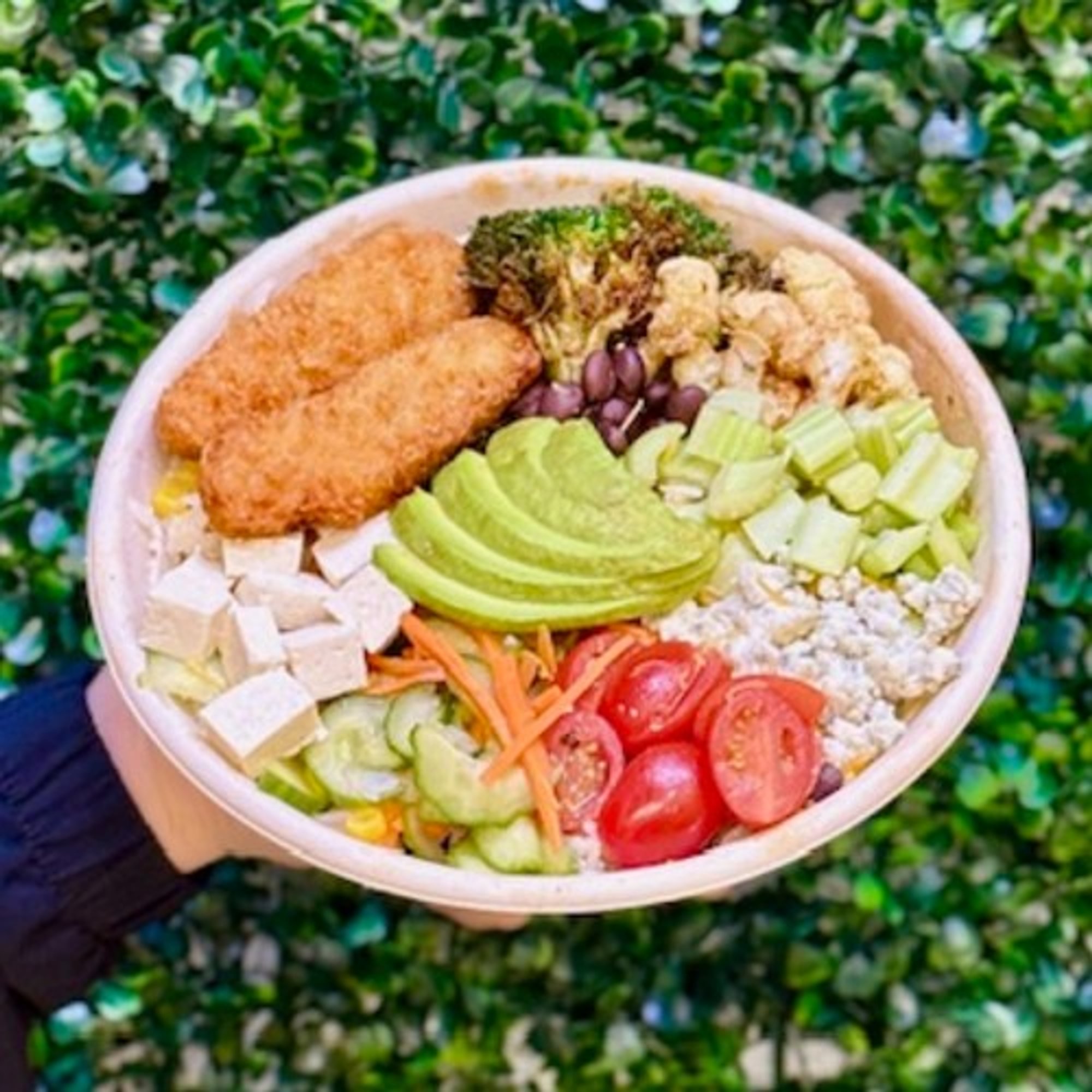 Plant - Based Chicken Tenders Fresh Green Bowl