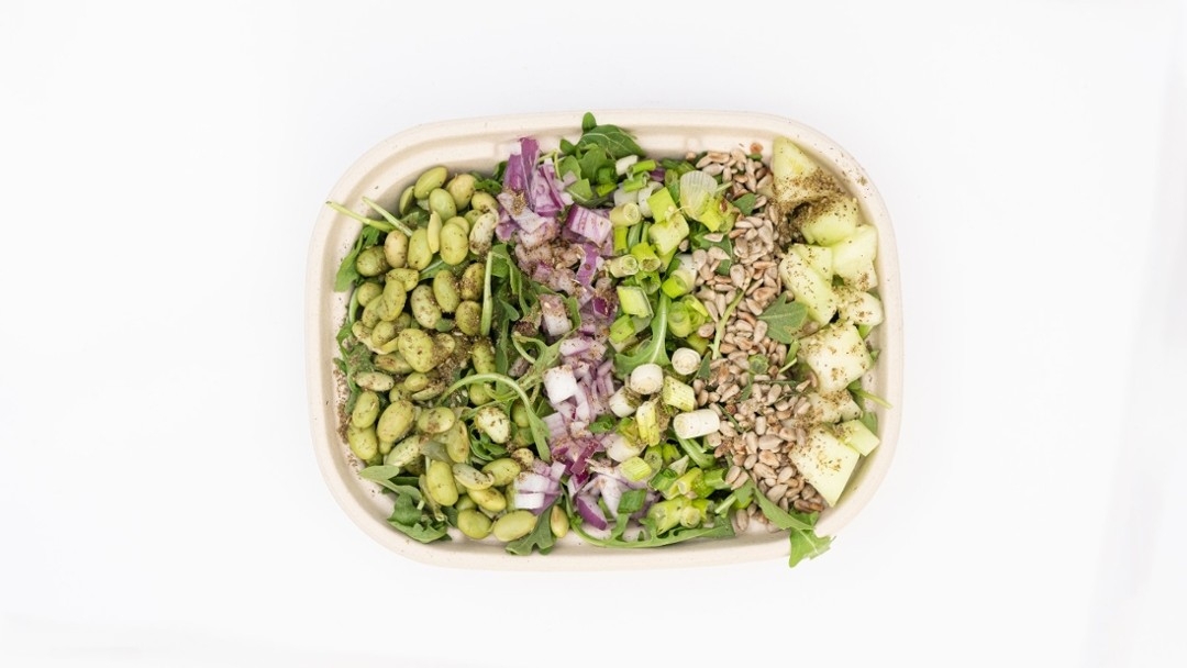 Arugula & Toasted Pumpkin Seed Salad.,