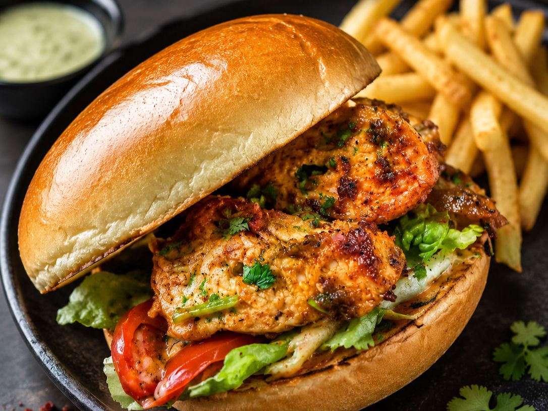 Chicken Tikka Burger