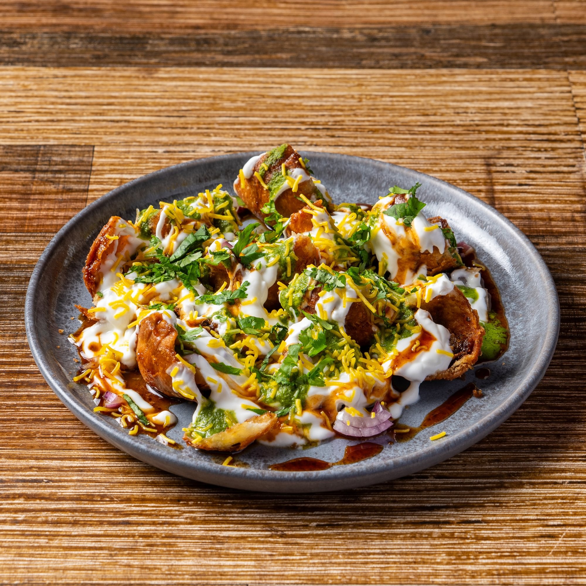Onion Kachori Chaat
