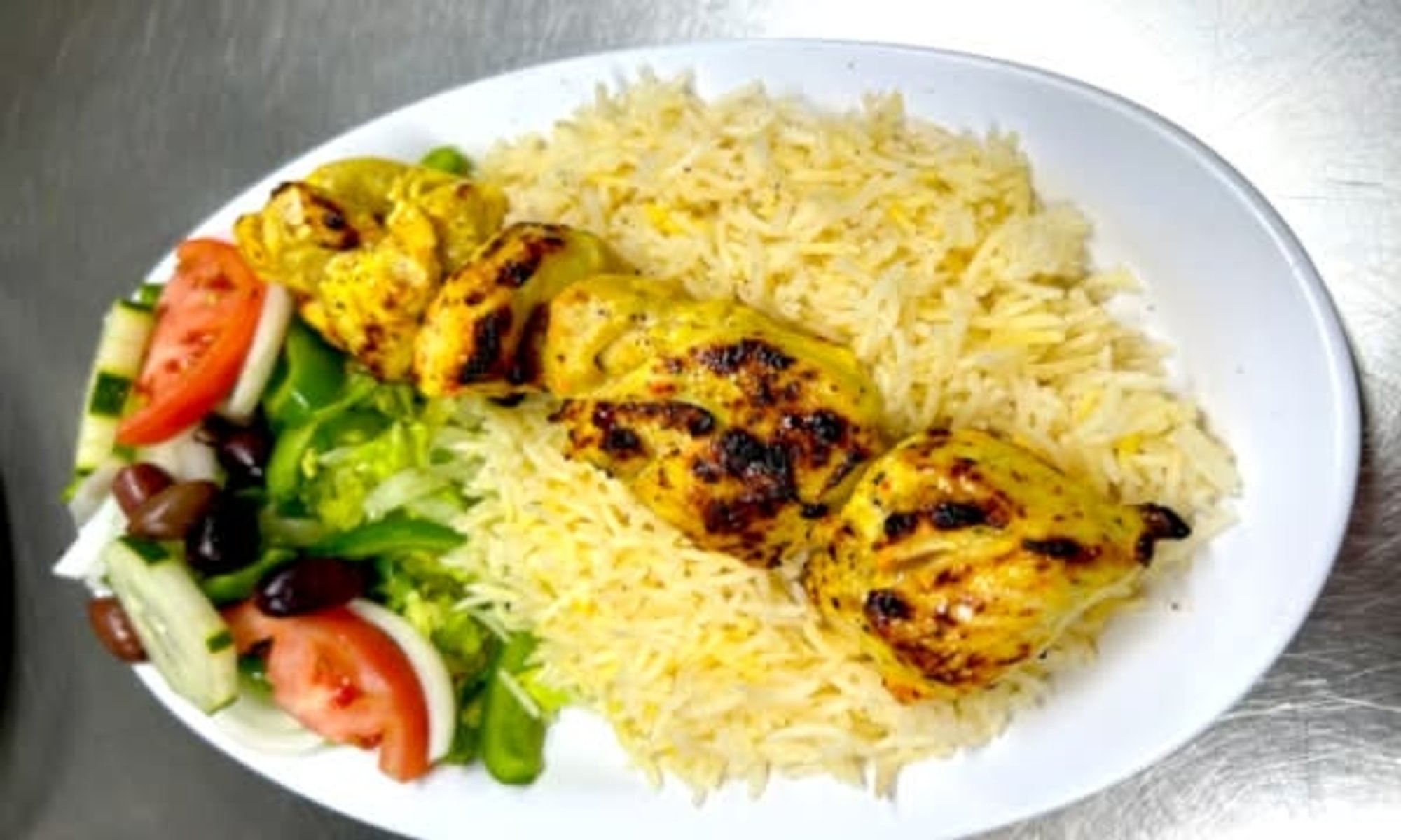 Chicken Saffron Kabob
