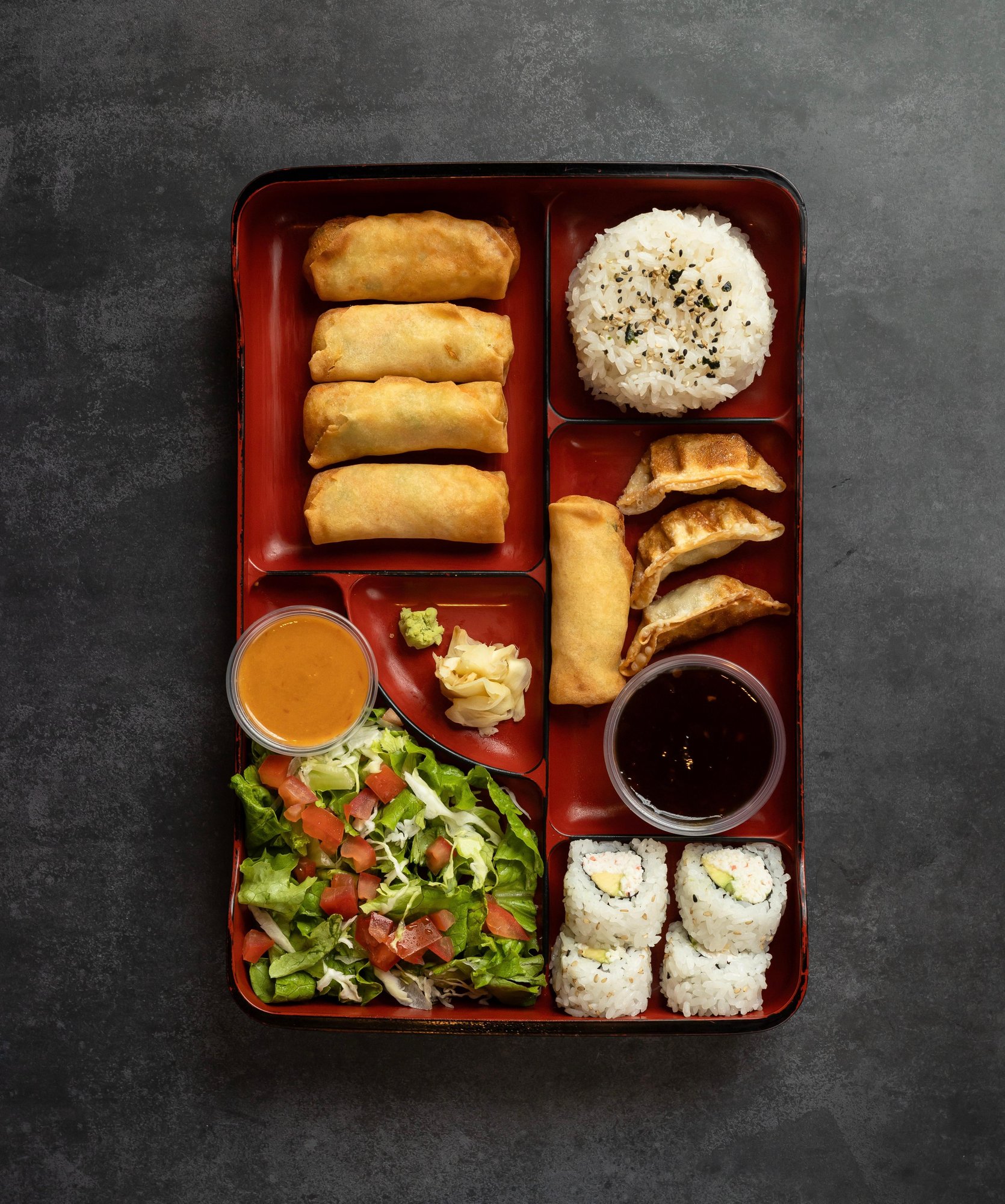 Veggie Egg Roll Bento