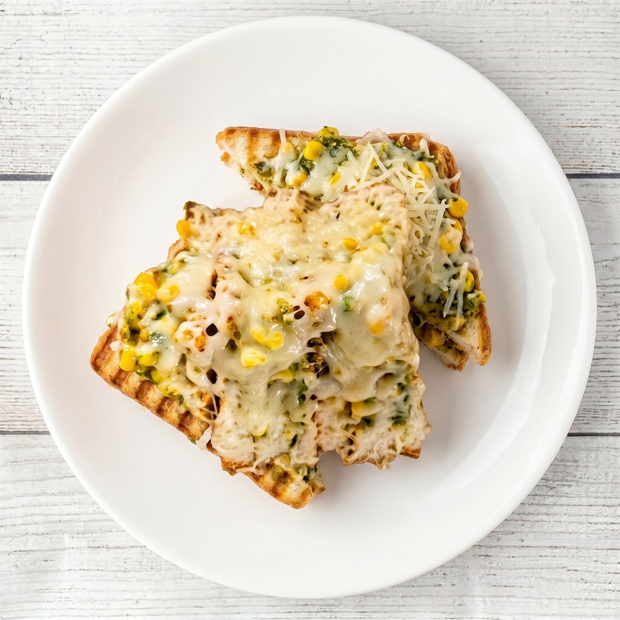 Cheese Corn Capsicum Sandwich