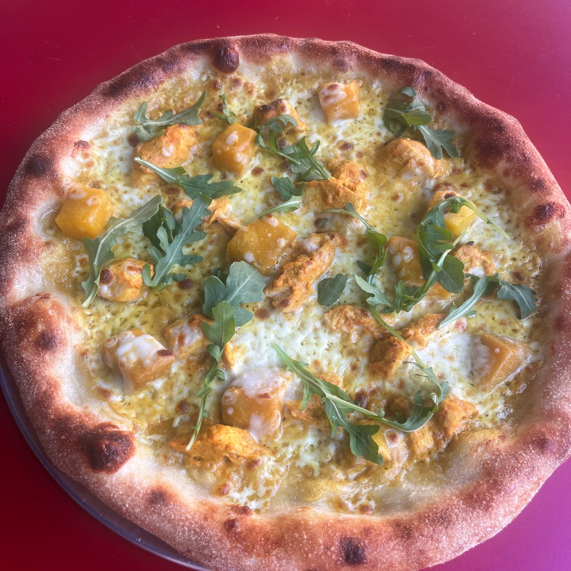 Mango Chicken Curry Pizza