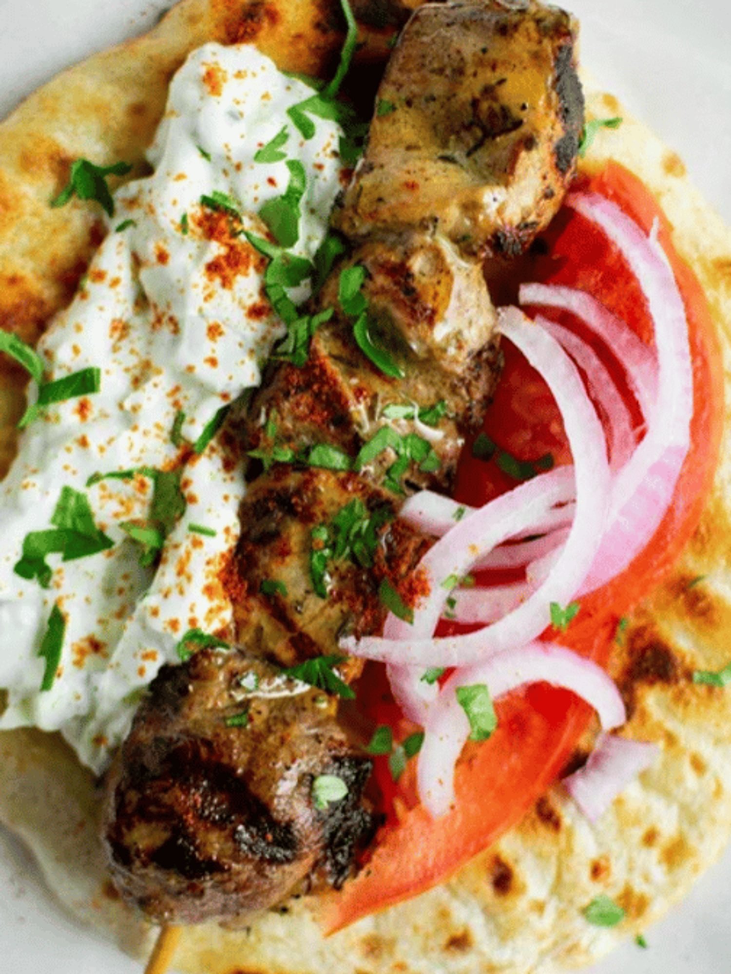 Authentic Street Athenian Pork Pita
