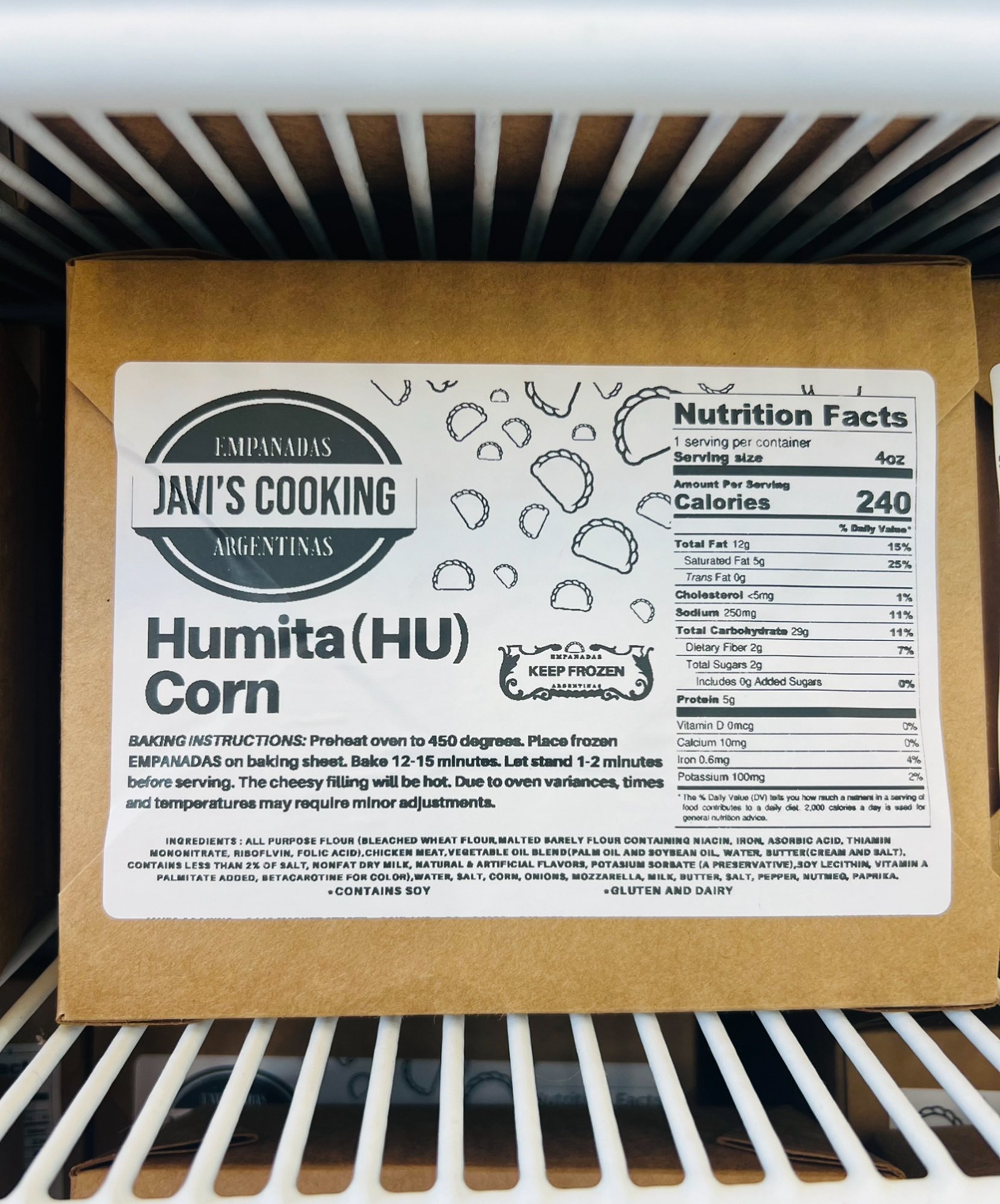 HUMITA-HU (4pack) frozen empanadas