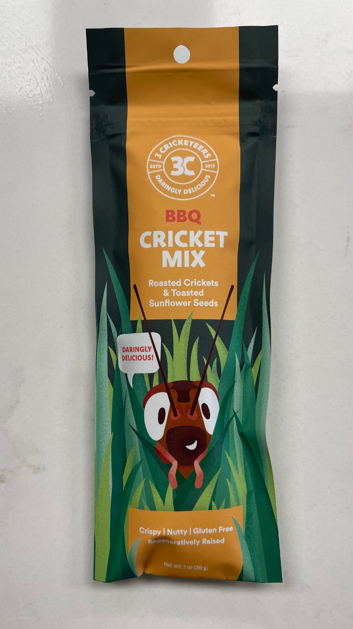 BBQ Roasted Crickets and Sunflower Seeds