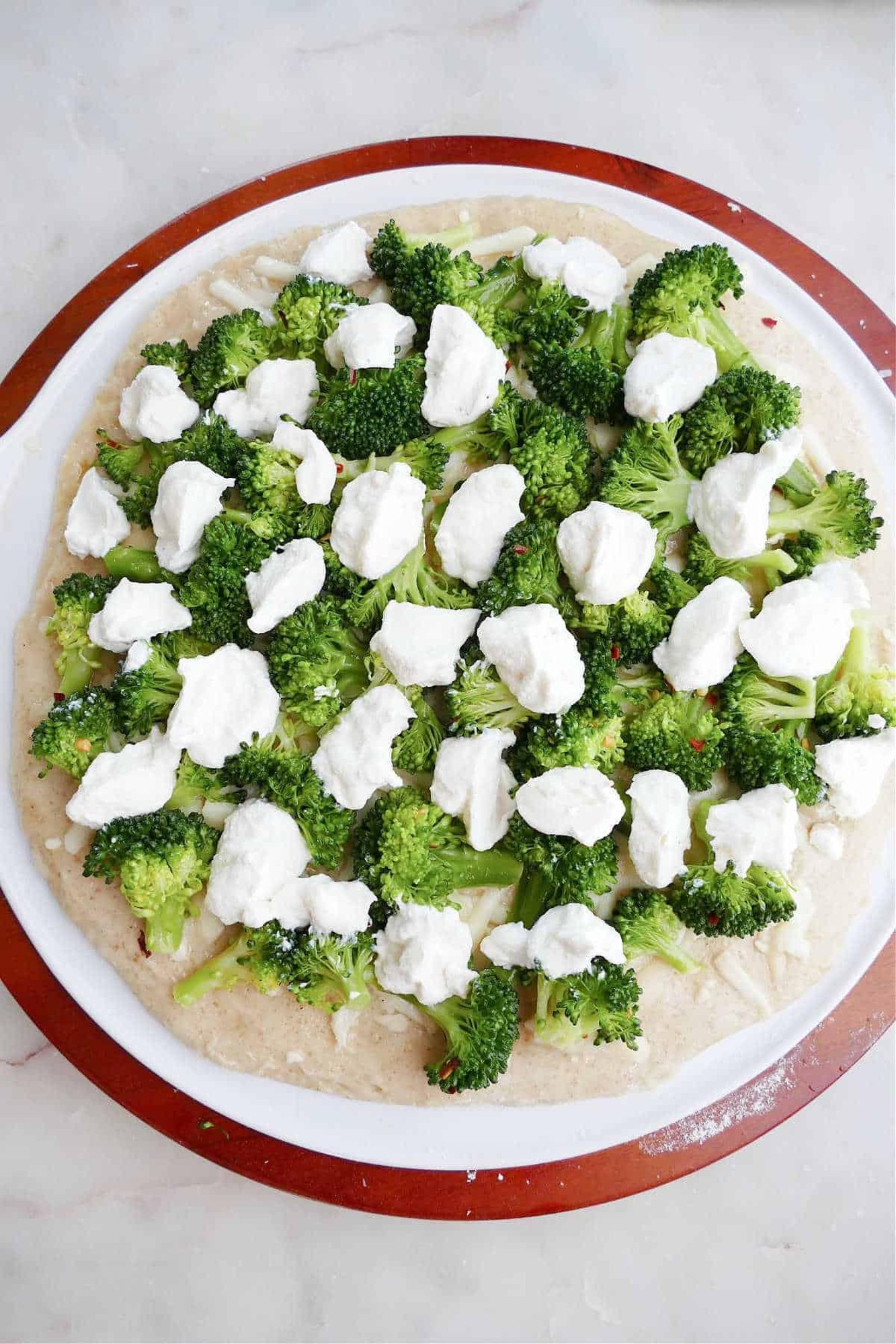 White Broccoli Pizza 10''