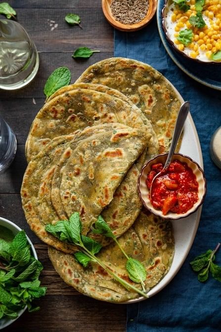 Pudina Mint Paratha