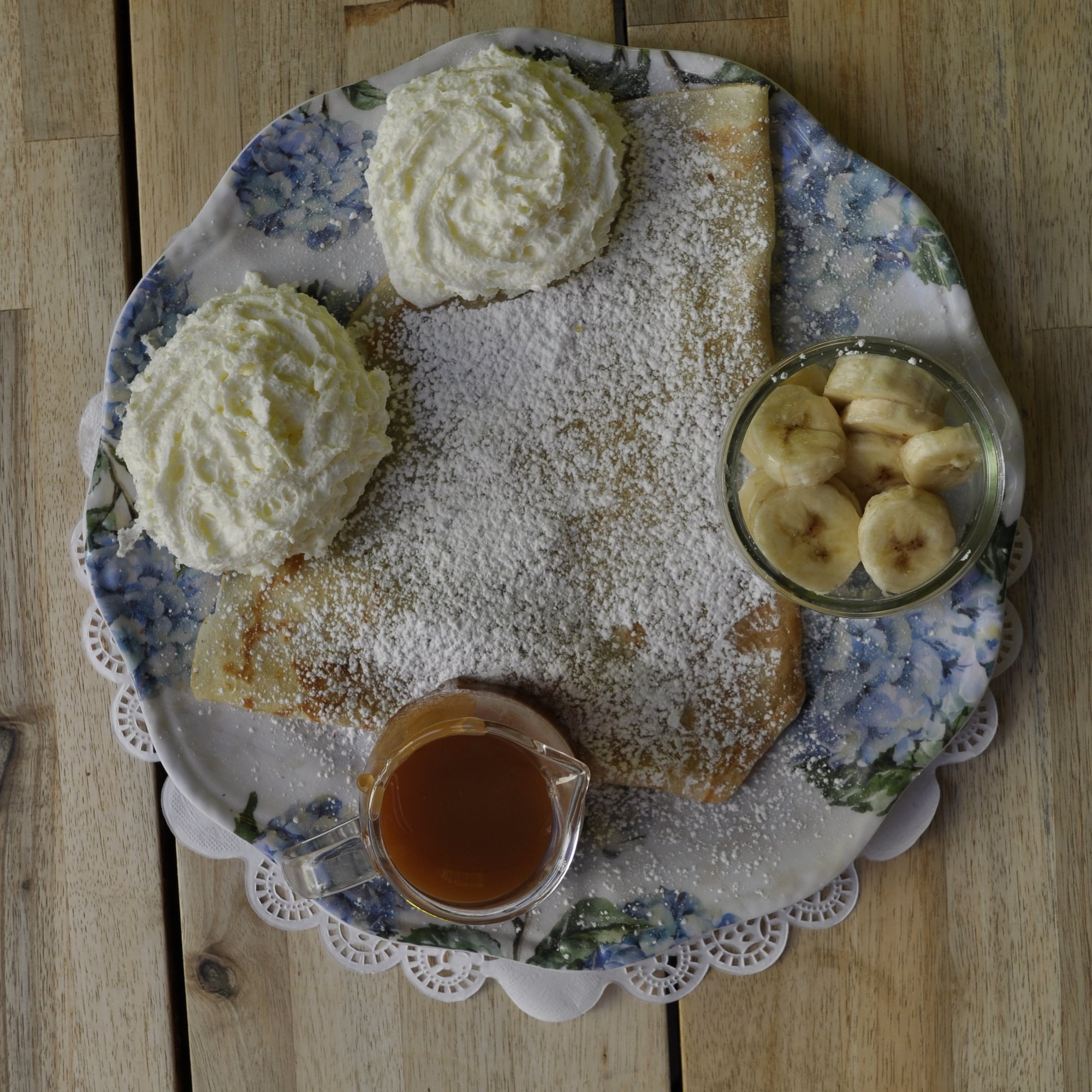 Caramel and Banana Crepes
