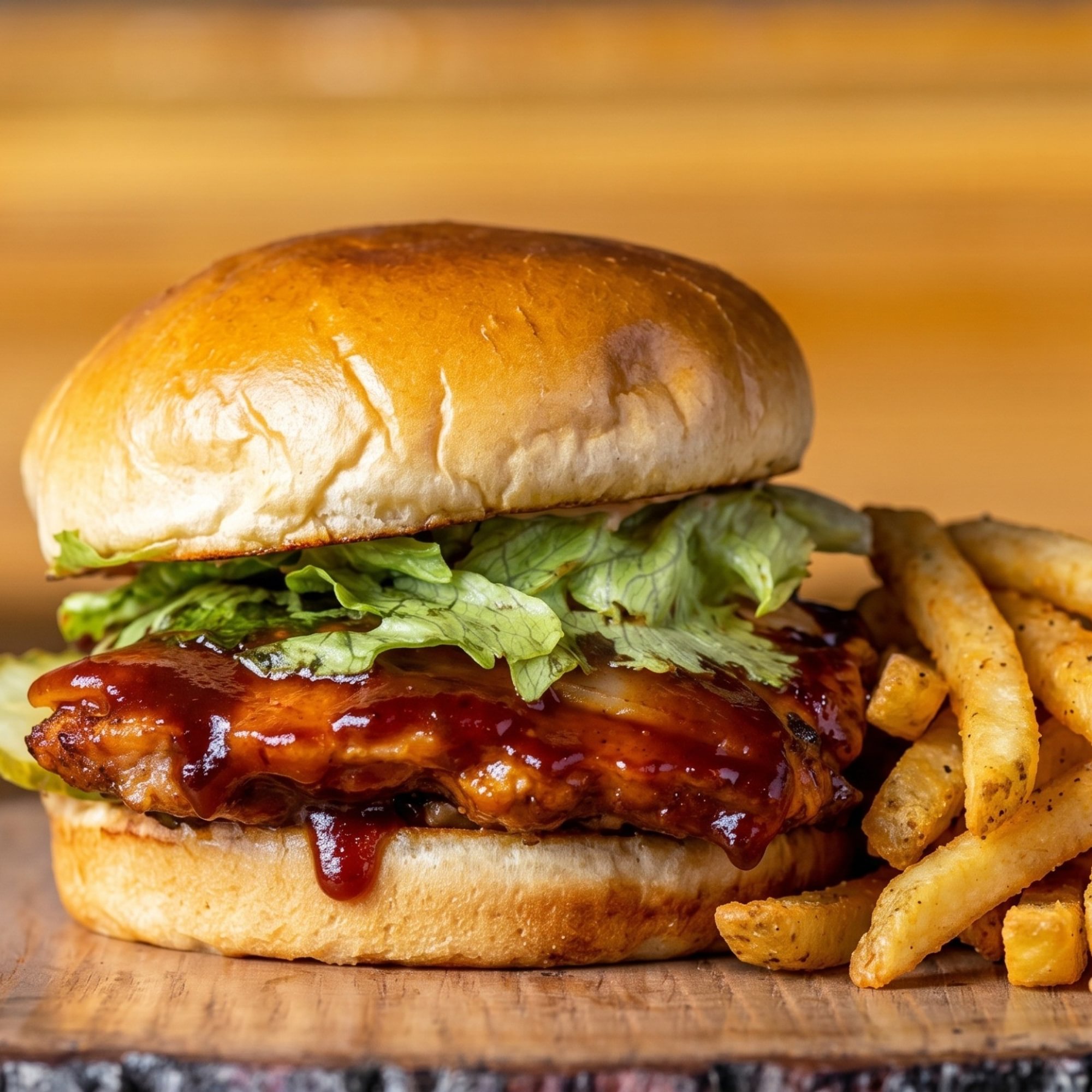 Hawaiian BBQ Salmon Burger