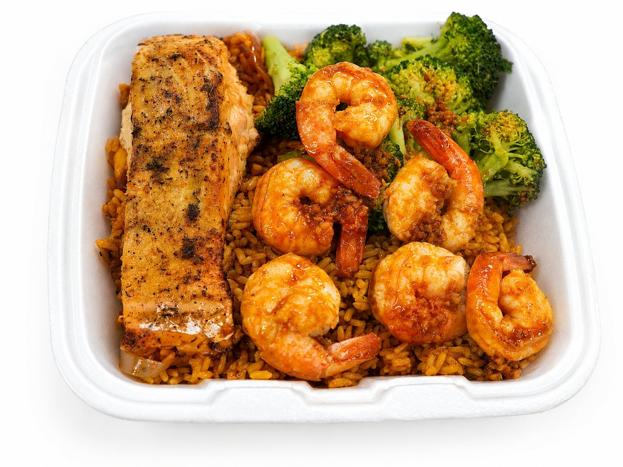 Shrimp & Salmon Fried Rice