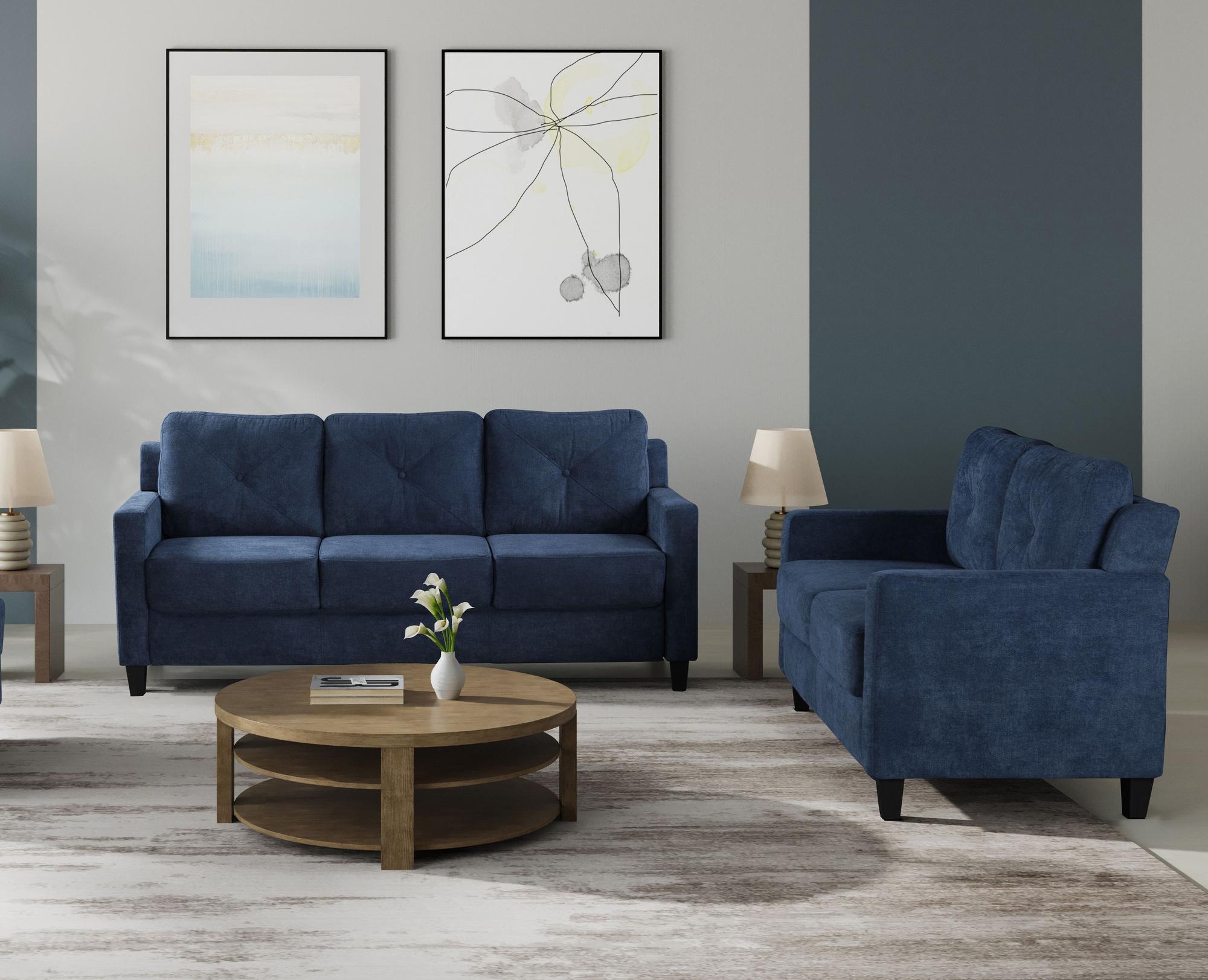 Horatio Sofa & Loveseat - Navy